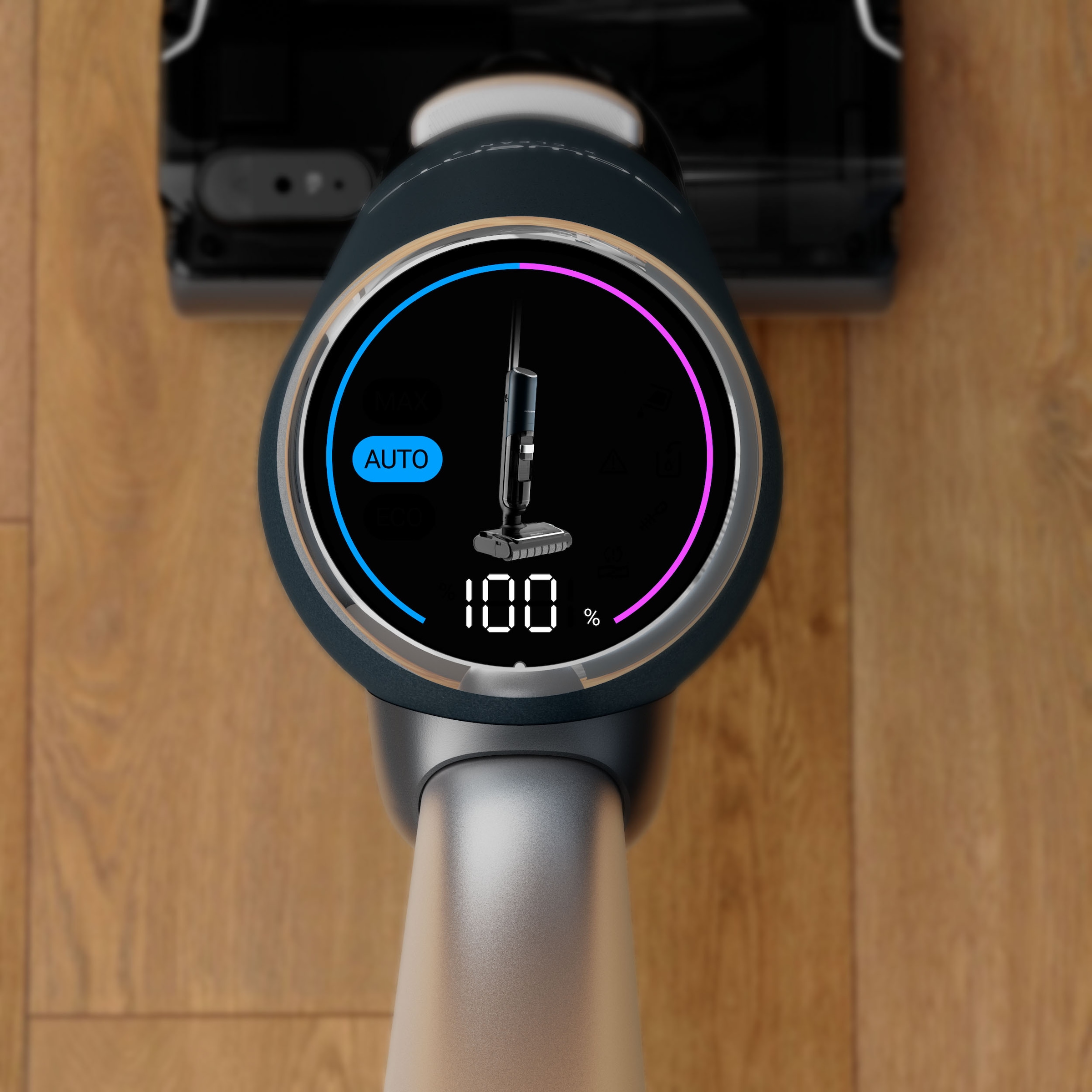 Rowenta Nass-Trocken-Sauger »X-Clean 7, Saugen und Wischen, LED-Display, 180° abflachbares Design« selbstreinigend, selbstfahrendes Walzensystem, für Hartböden, GZ5735