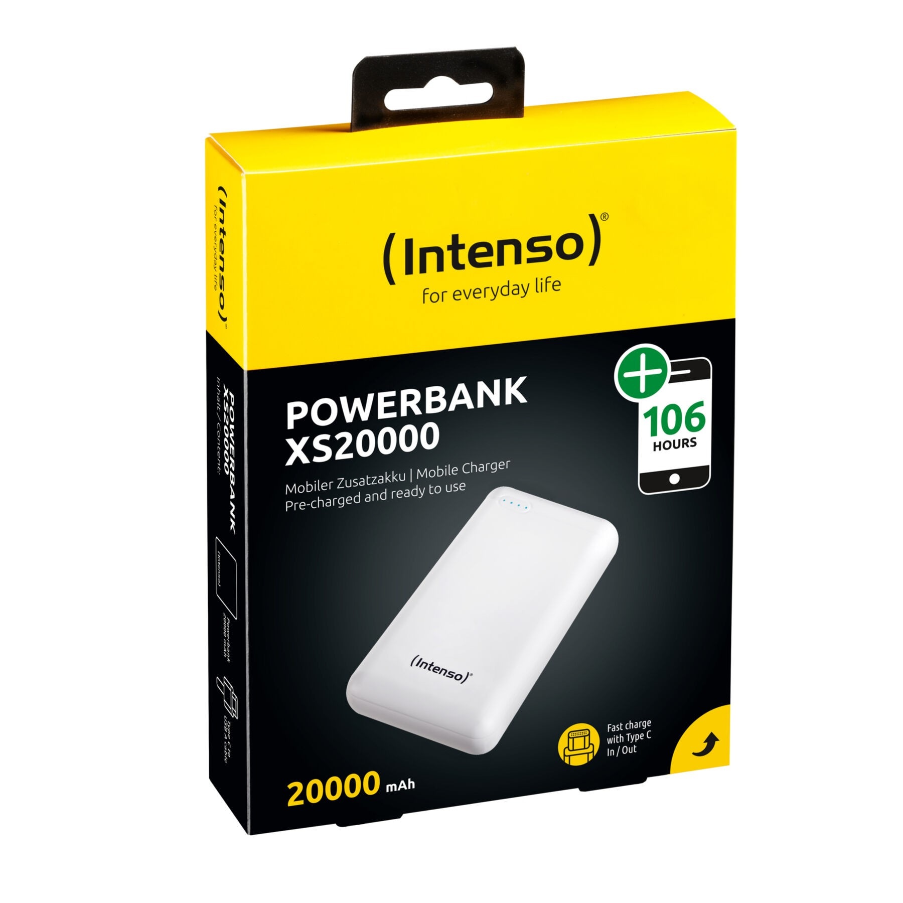 Intenso Powerbank »XS20000 Powerbank Zusatzakku LiPo 20000 mAh 7313552«, 20000 mAh