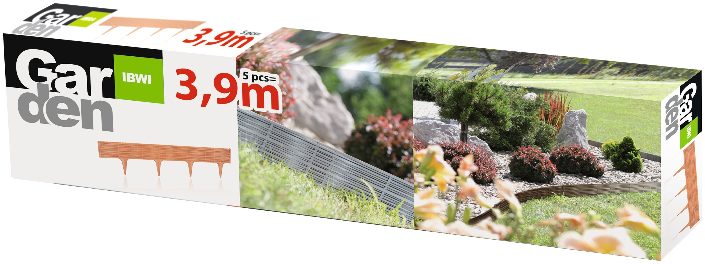 Prosperplast Palisade, Paket 5 Stück für 390 cm Länge