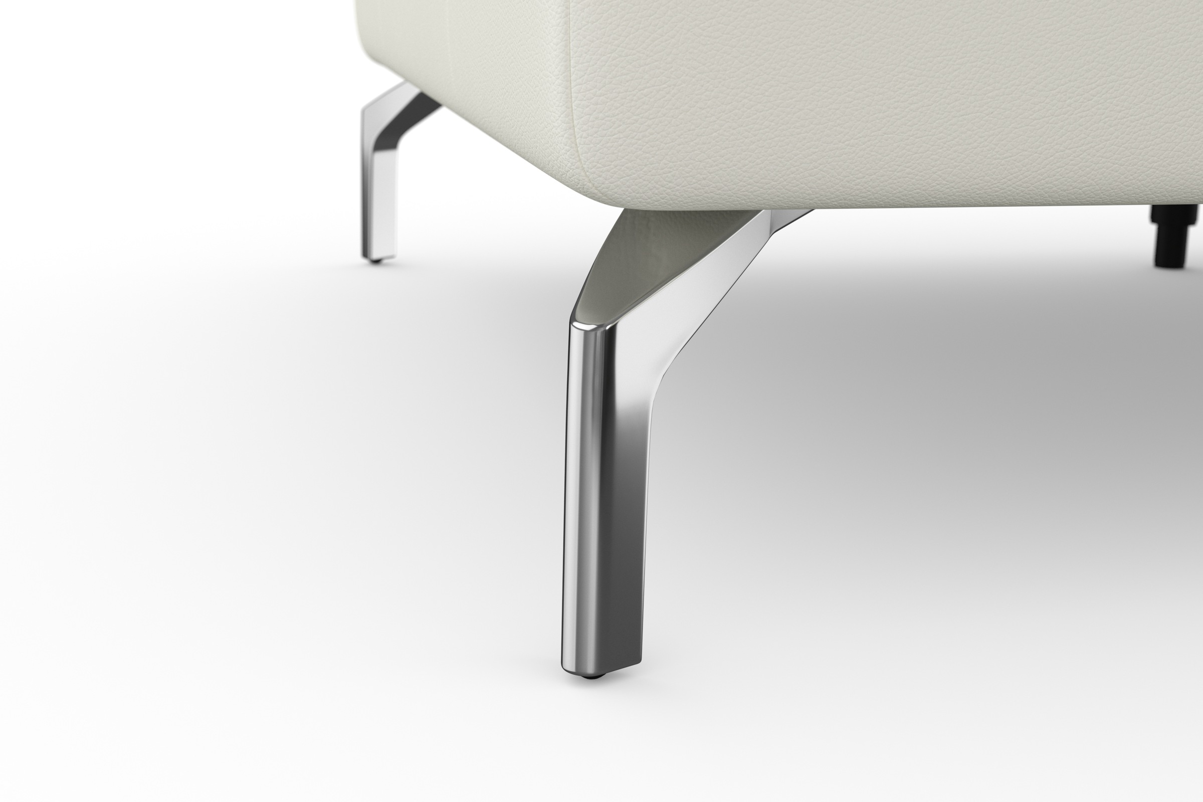 sit&more Ecksofa »Bendigo L-Form«, inklusive Sitztiefenverstellung, Bodenfreiheit 15 cm, in 2 Fußfarben
