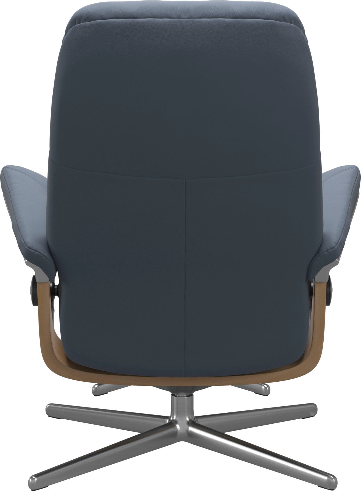 Stressless® Relaxsessel »Consul«, (Set, Relaxsessel mit Hocker), mit Hocker, mit Cross Base, Größe S, M & L, Holzakzent Eiche