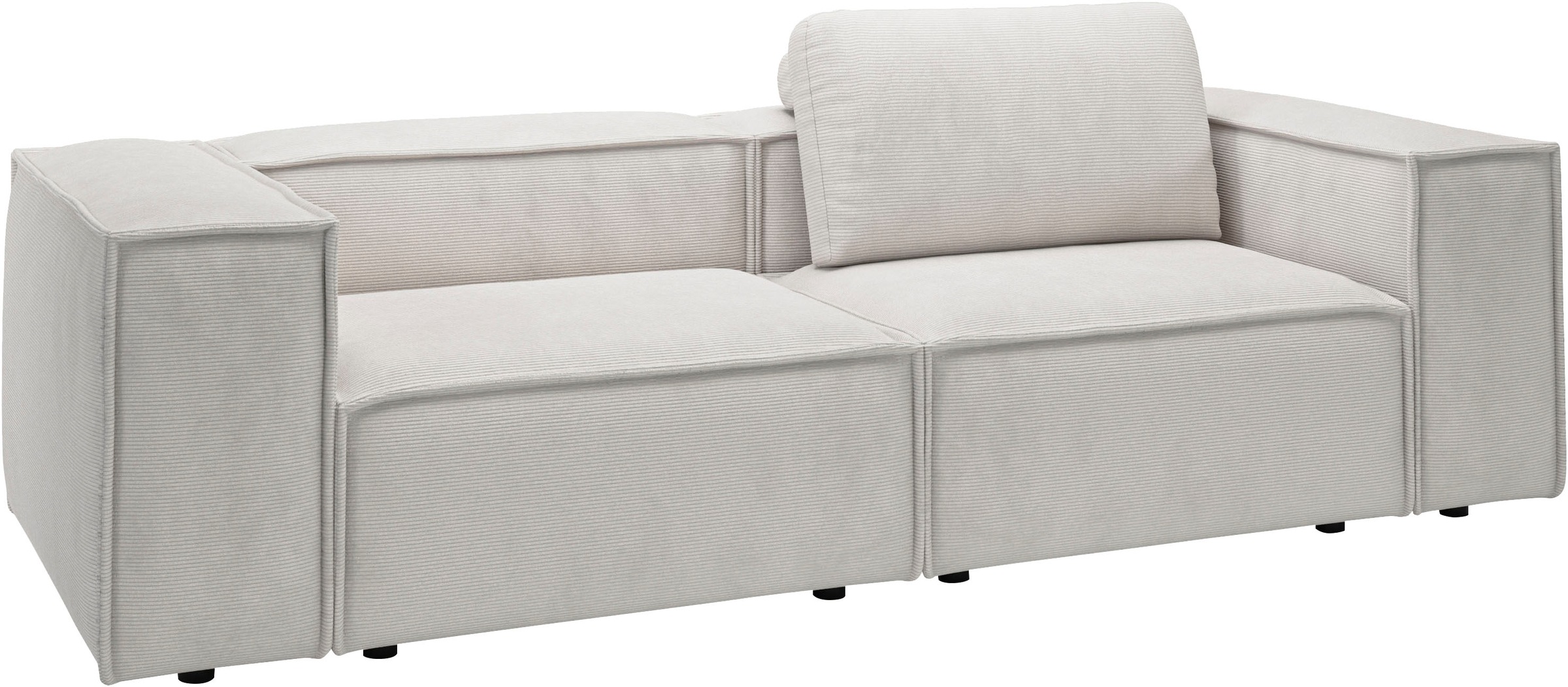 Places of Style 2-Sitzer »Watertown, modernes Sofa 246 cm breit, auch in Feincord«, stilvolles Sofa für 2 Personen mit extra breiter Sitzfläche