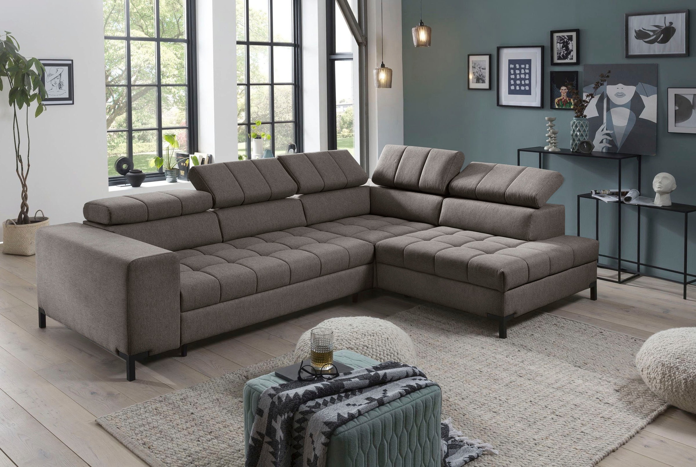 exxpo - sofa fashion Ecksofa »Bocco, hochwertige Verarbeitung, toller Sitzk günstig online kaufen