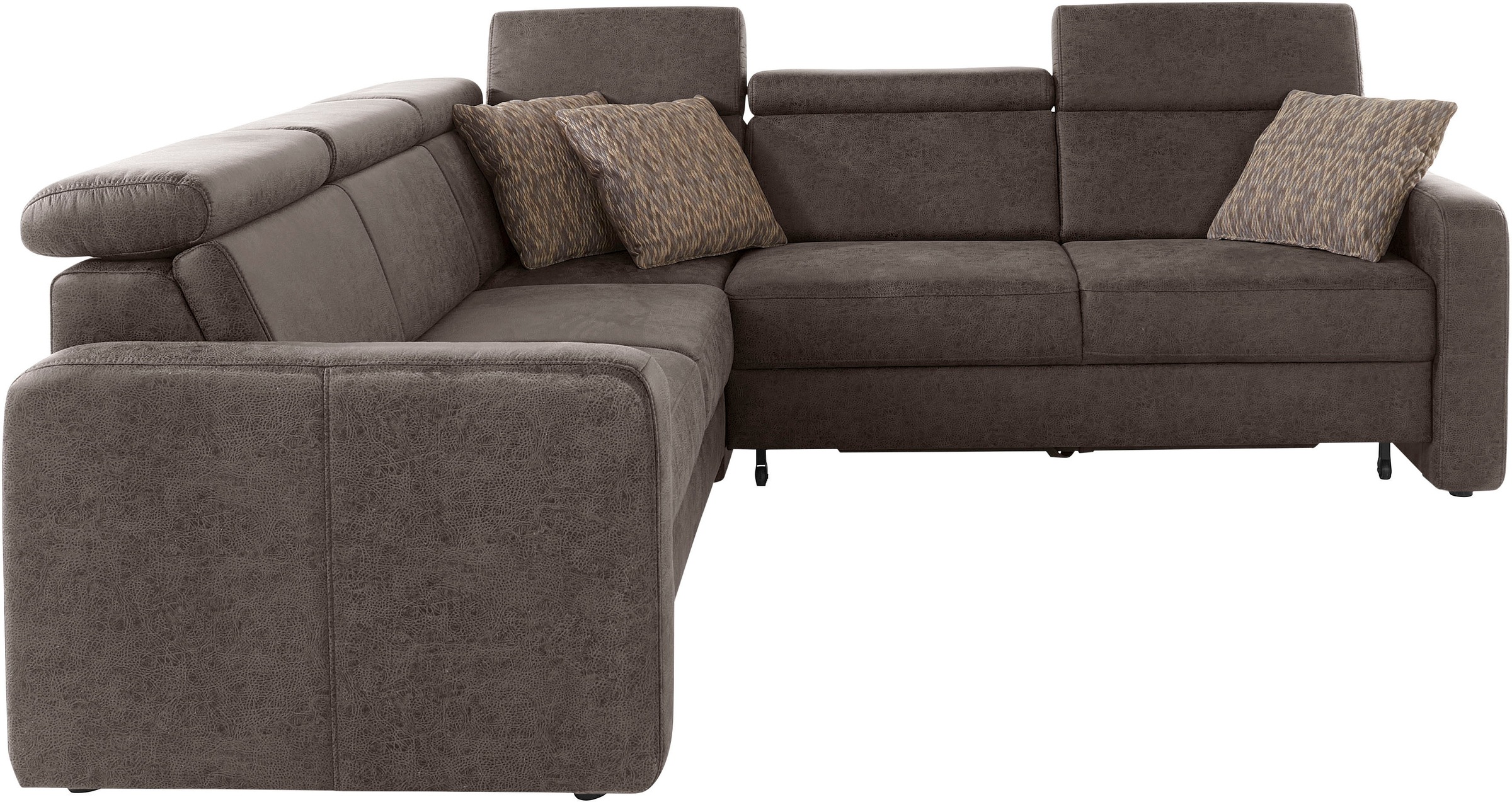 sit&more Ecksofa »Bologna L-Form« Kopfteilverstellung, wahlweise mit Bettfu günstig online kaufen