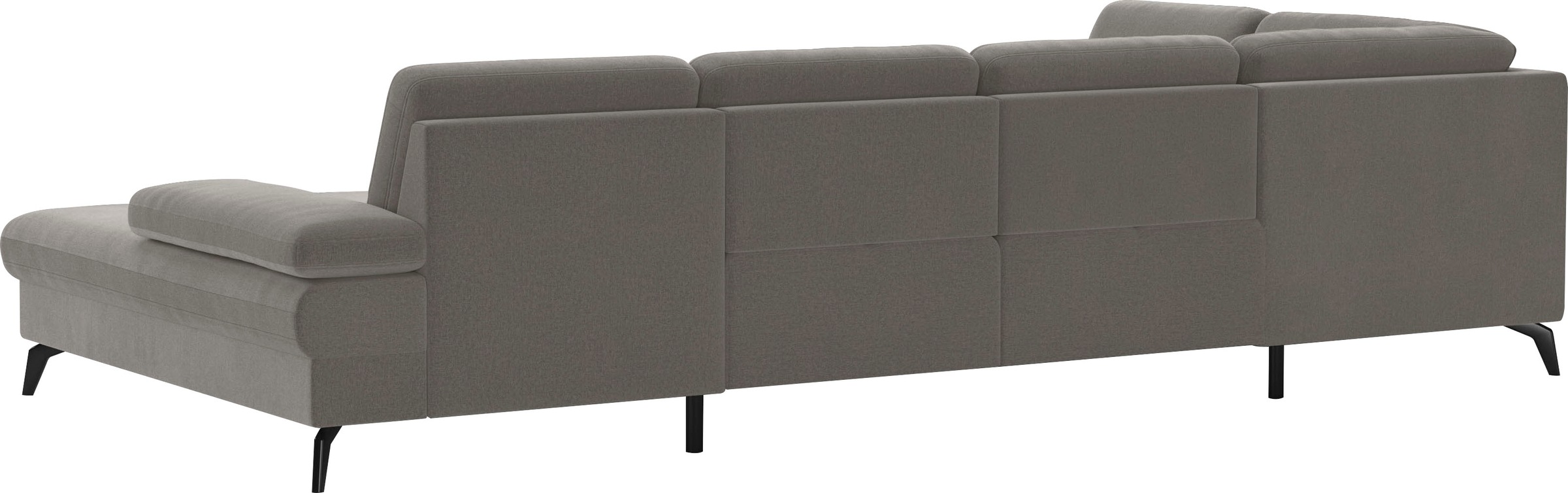 sit&more Wohnlandschaft »Morris U-Form, inkl. Sitztiefenverstellung«, wahlweise mit Armteilverstellung, Bettfunktion & Bettkasten