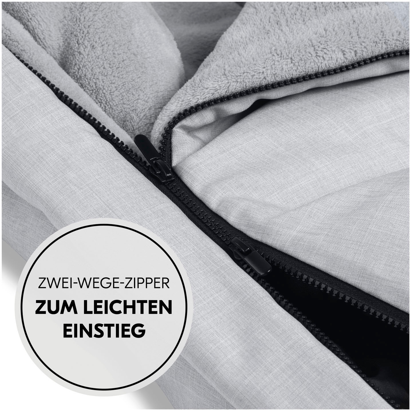 Hauck Fußsack »Pushchair Footmuff Winter, grey«