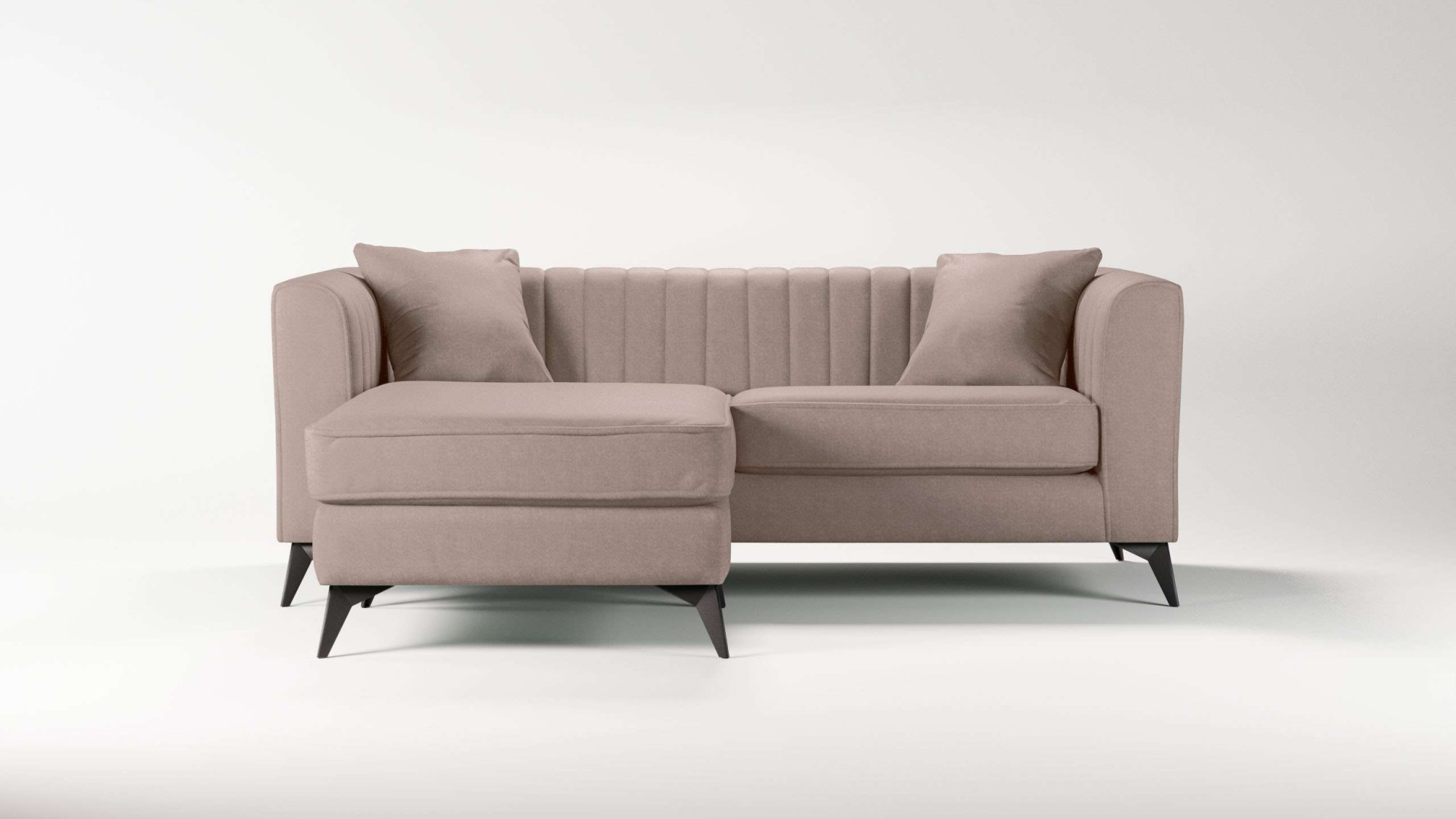 Places of Style Ecksofa »MATTHEW L-Form ideal für kleine Räume, Maße B/T/H: günstig online kaufen