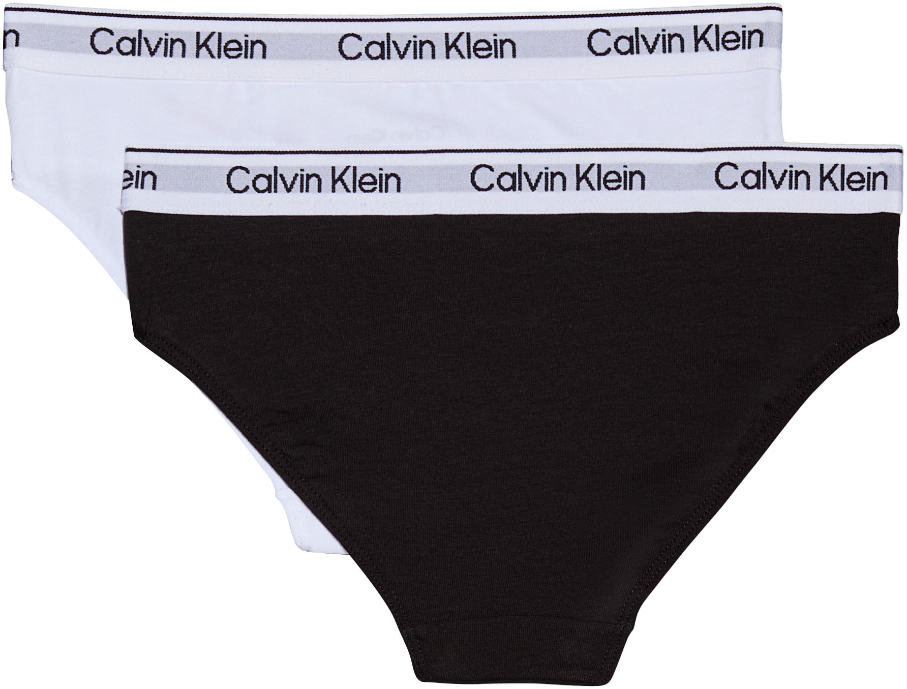 Calvin Klein Underwear Bikinislip »2PK BIKINI«, (Packung, 2er-Pack), für Kinder bis 16 Jahre mit Logo-Elastikbund