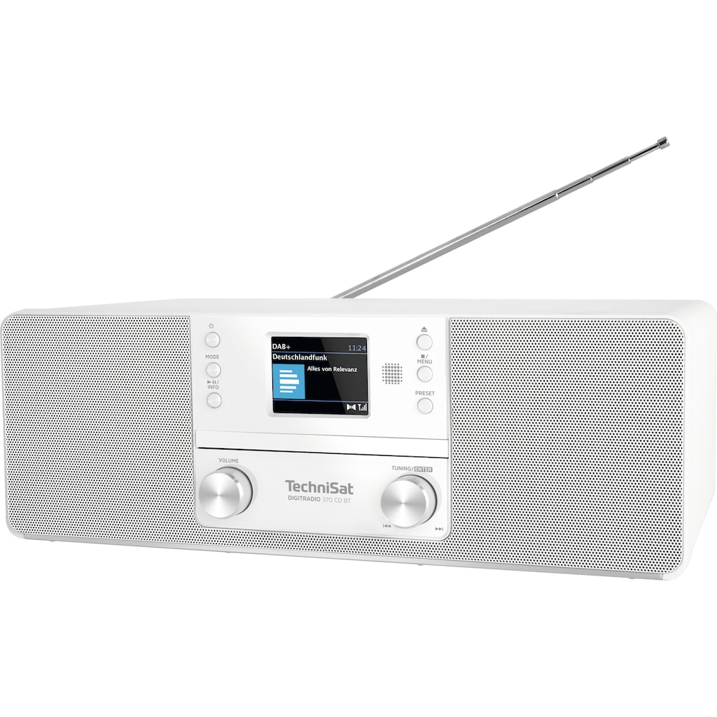 TechniSat Digitalradio (DAB+) »DIGITRADIO 370 CD BT«, (Bluetooth UKW mit RDS-Digitalradio (DAB+) 10 W)