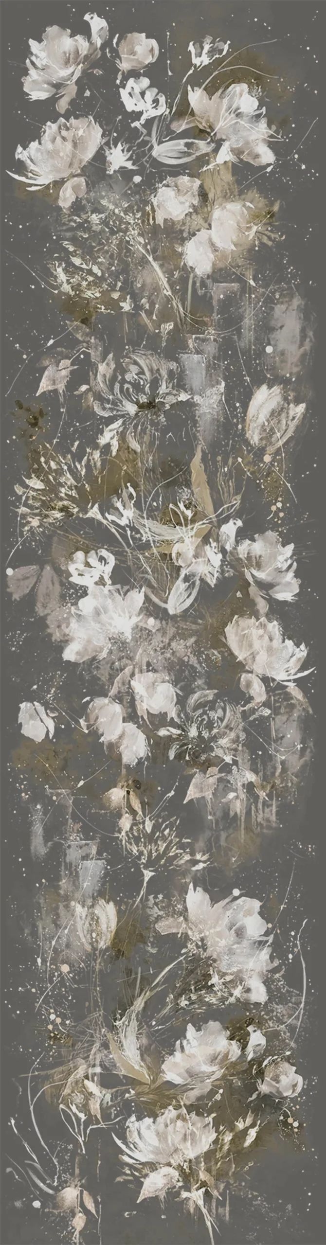 Marburg Vliestapete Blumenmotiv Crushed Modern 270 cm x 70 cm Braun günstig online kaufen