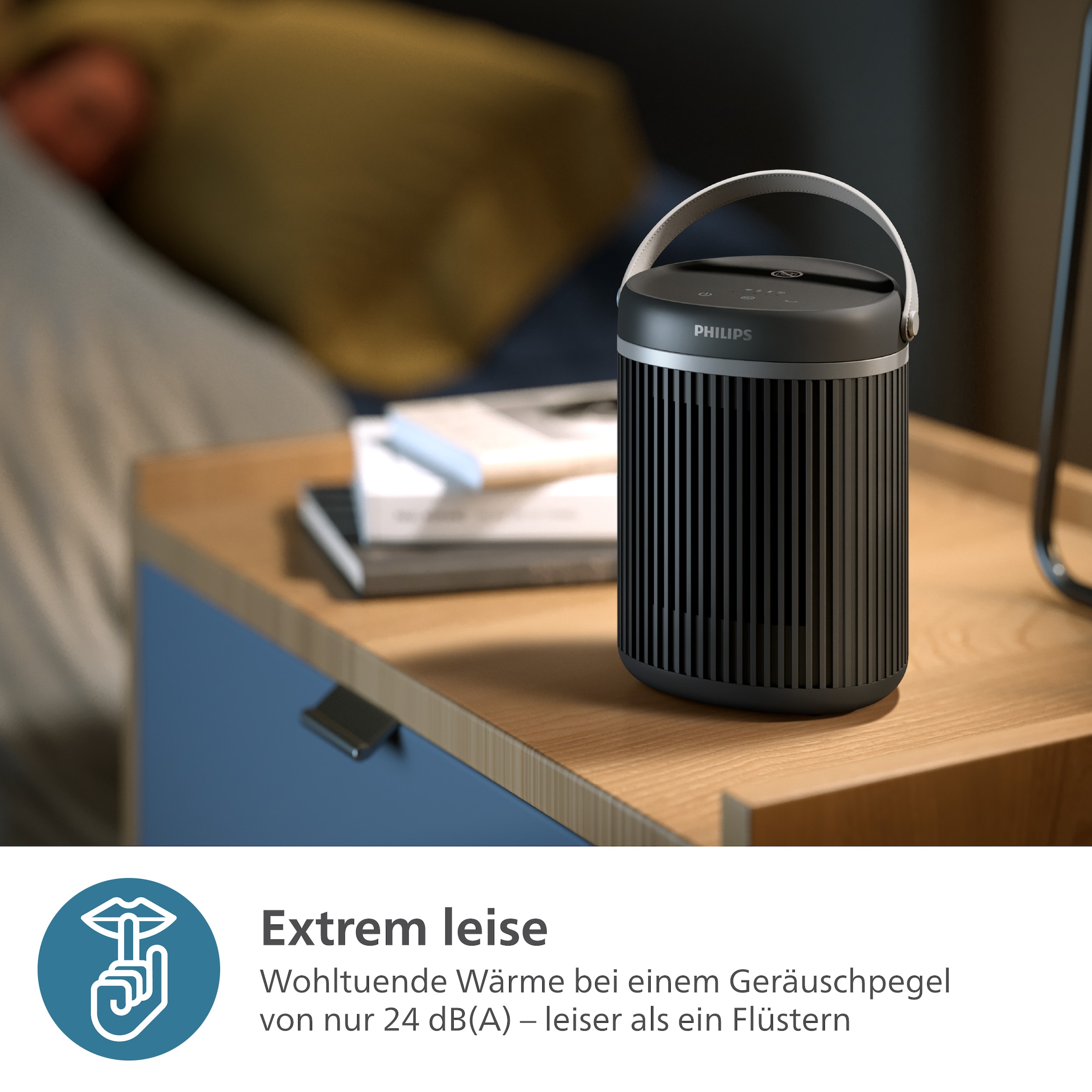 Philips Heizlüfter »aus Keramik, Kompakt 3000 Series CX3120/01, spart bis zu 50 % Energie«, 2000 W, mit schnellem Aufheizen in nur 2 Sekunden, mit der Air+ App verbunden