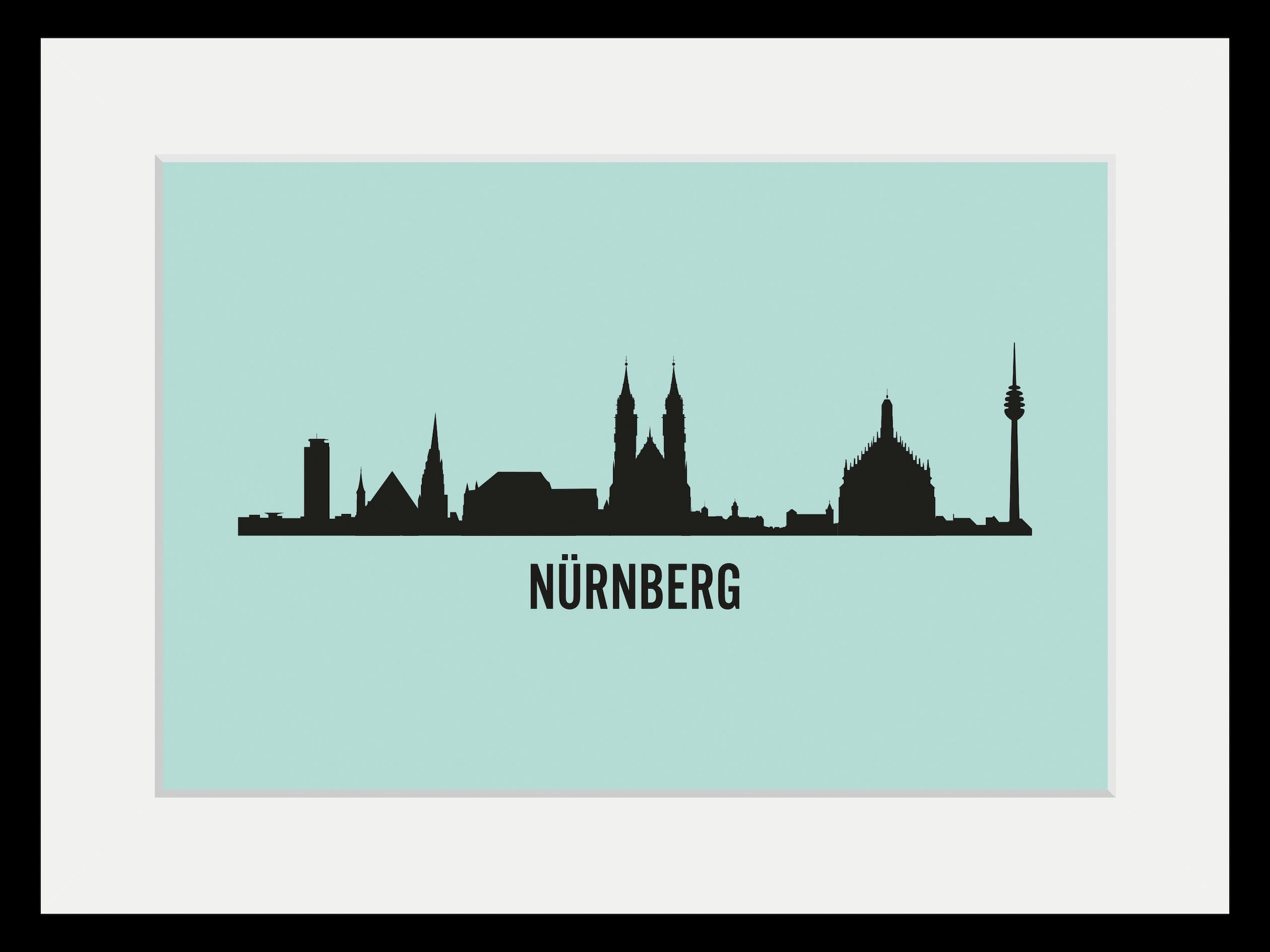 queence Bild »Nürnberg Skyline«, Städte-Stadt-Deutschland-Gebäude-Nürnberg, günstig online kaufen