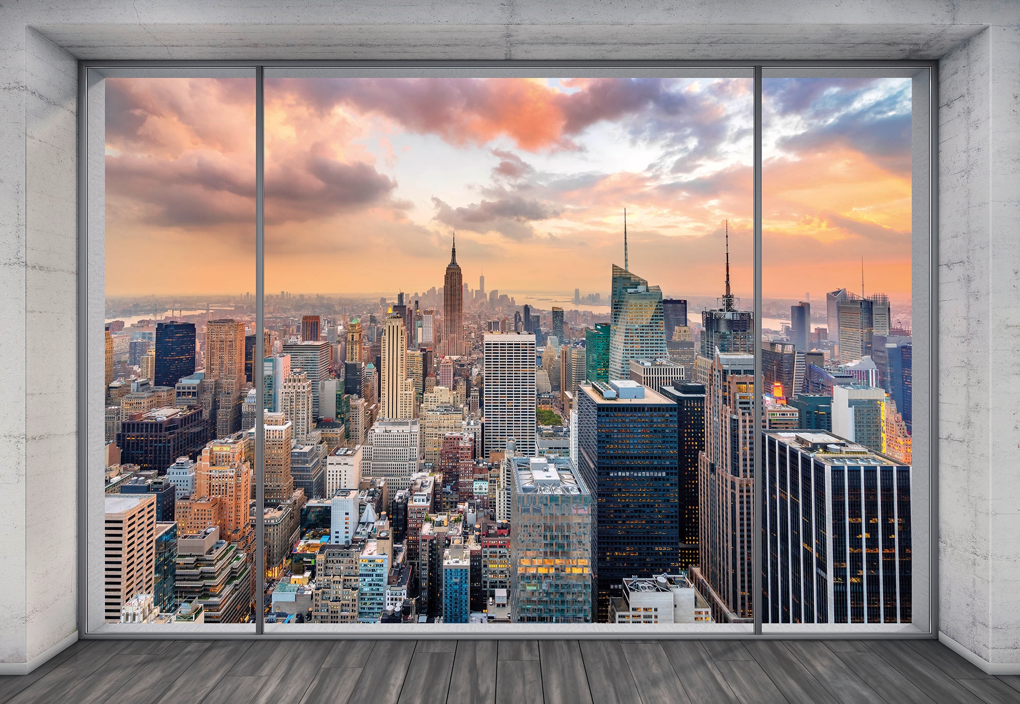 Komar Fototapete »Vlies - NYC Outlook - Größe 368 x 248 cm«, bedruckt, Wohn günstig online kaufen