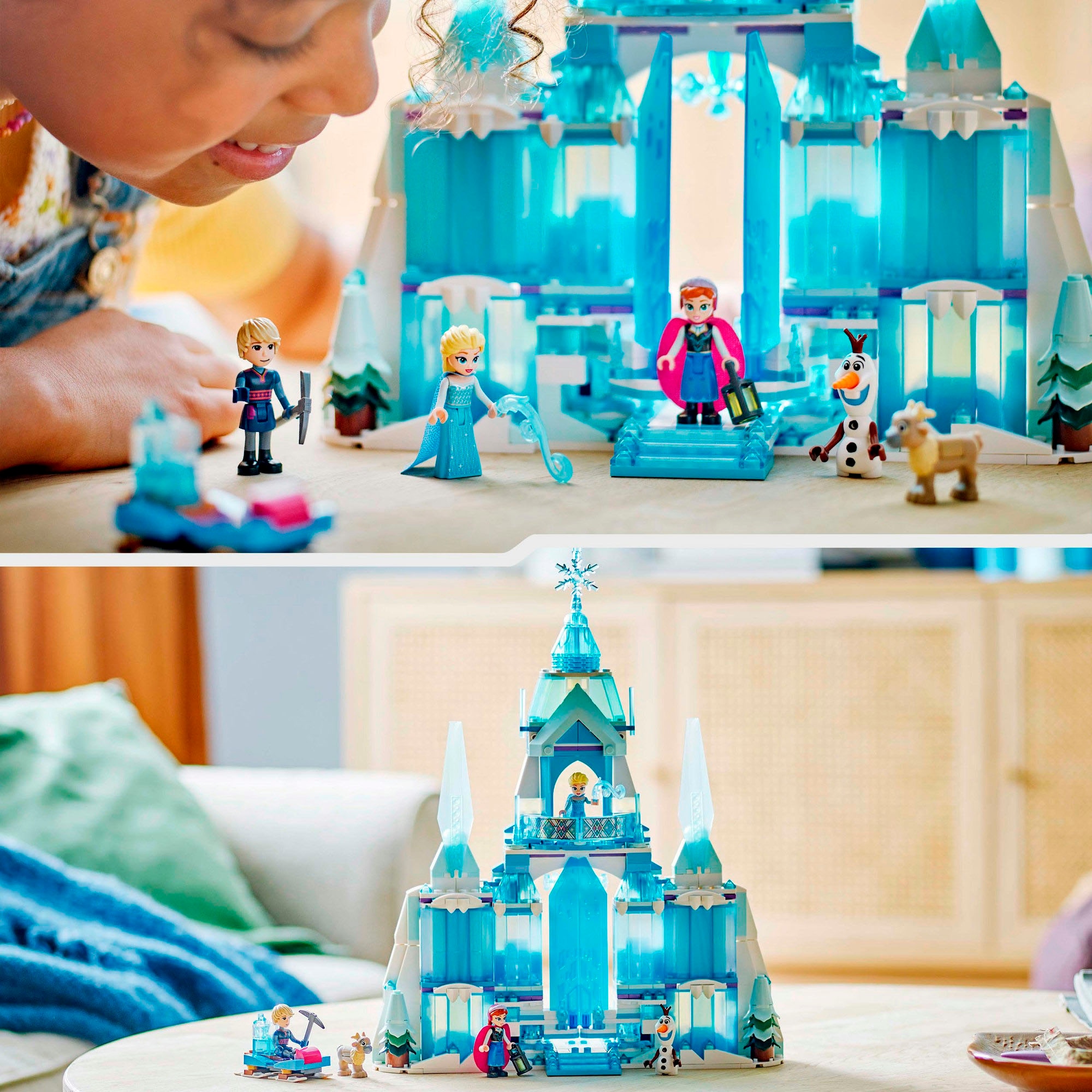 LEGO® Konstruktionsspielsteine »Elsas Winterpalast (43244), LEGO Disney Princess«, (630 St.), Made in Europe