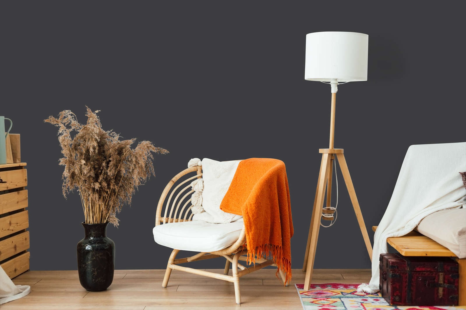 A.S. Création Wand- und Deckenfarbe »Seidenmatt Innenfarbe THE COLOR KITCHEN« Schwarz, für Wohnzimmer Schlafzimmer Flur Küche