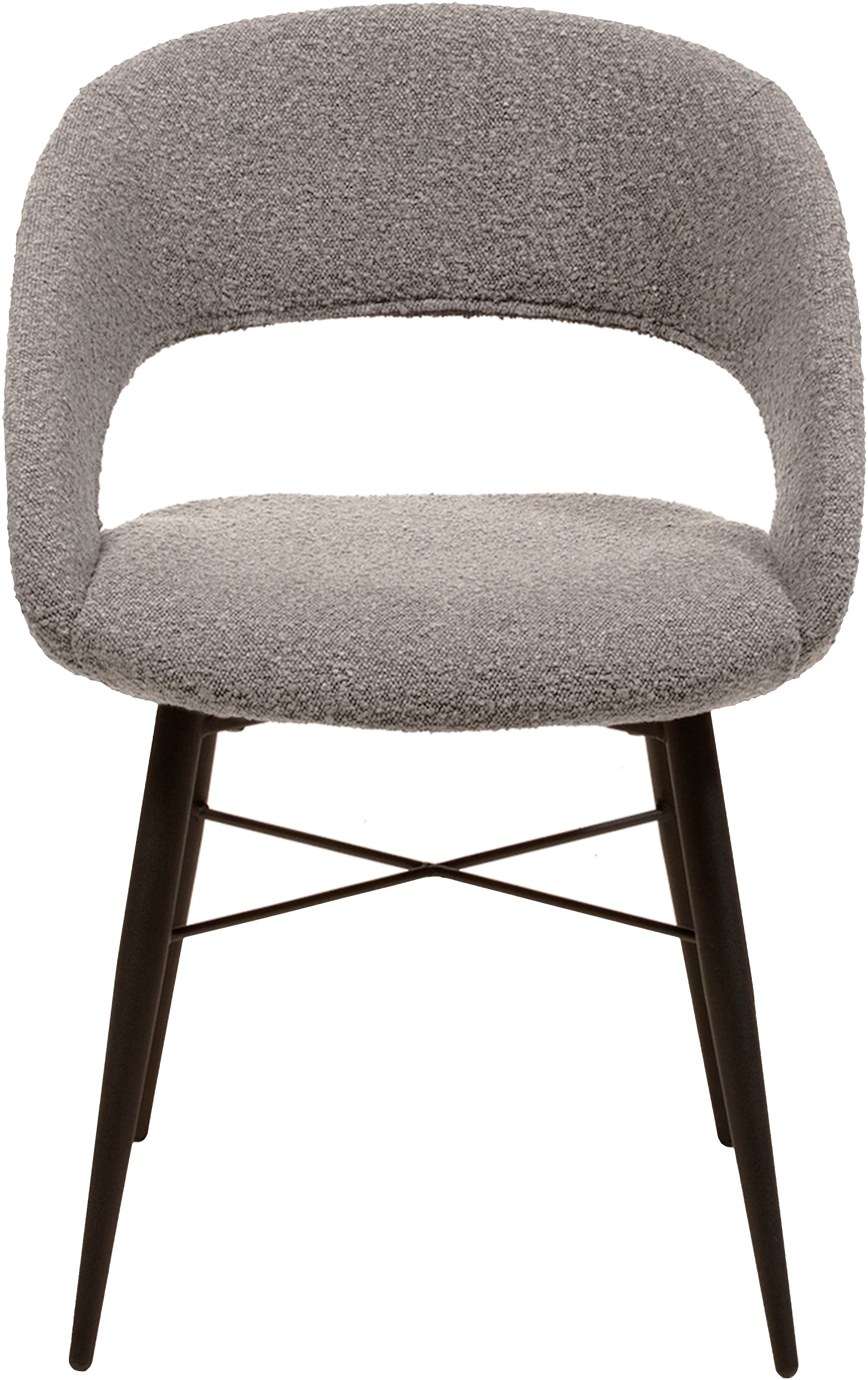OMG Design Esszimmerstuhl »Marley«, (Set), 2 St., Stoff, mit modernem Cut-Out, Bouclé Bezug