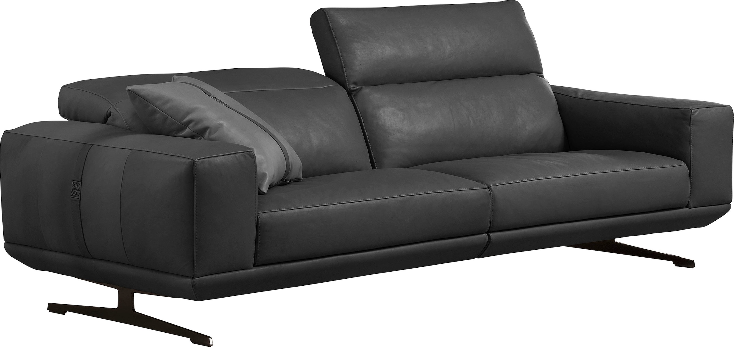Egoitaliano 2,5-Sitzer »Gloria, super bequem und hochwertige Verarbeitung, edles Design«, beidseitig verstellbare Rückenelemente, mit Metallfüßen
