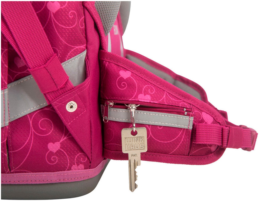 SCHOOL-MOOD® Schulranzen »Champion, Hannah (Hase)«, retroreflektierende Flächen, aus recyceltem Material