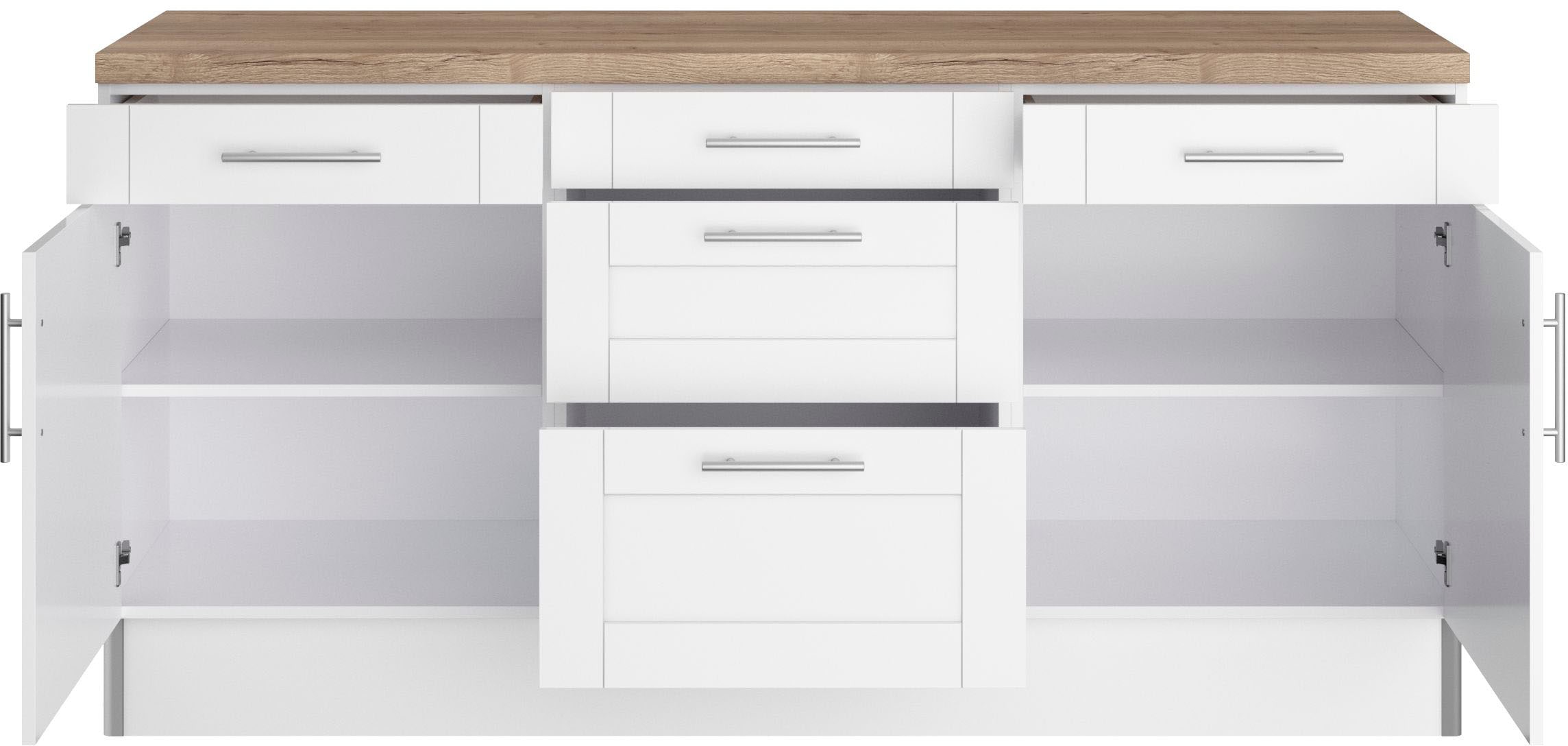 OPTIFIT Küche »Ahus«, 180 cm breit, ohne E-Geräte, Soft Close Funktion, MDF  Fronten online kaufen