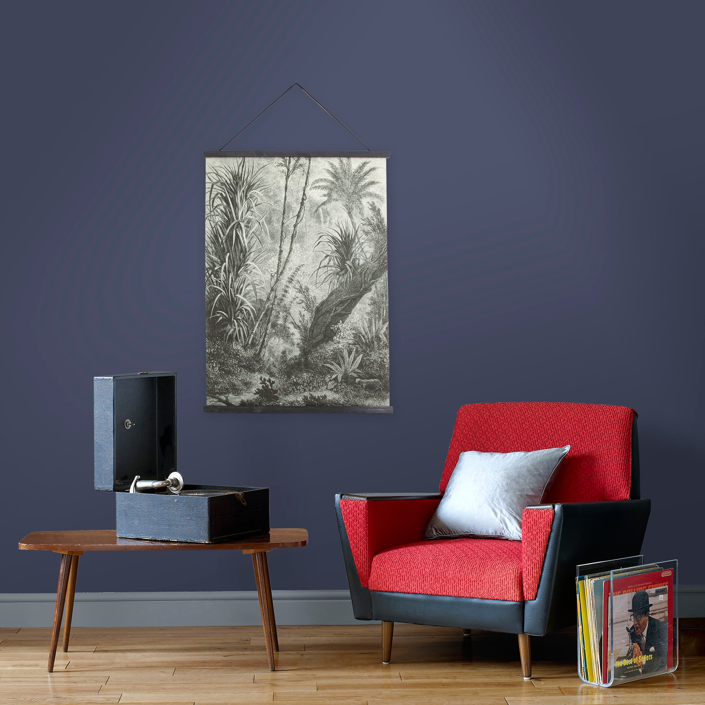 Art for the home Kunstdruck »Dschungel«, (1 St.), Textilposter 80x60cm