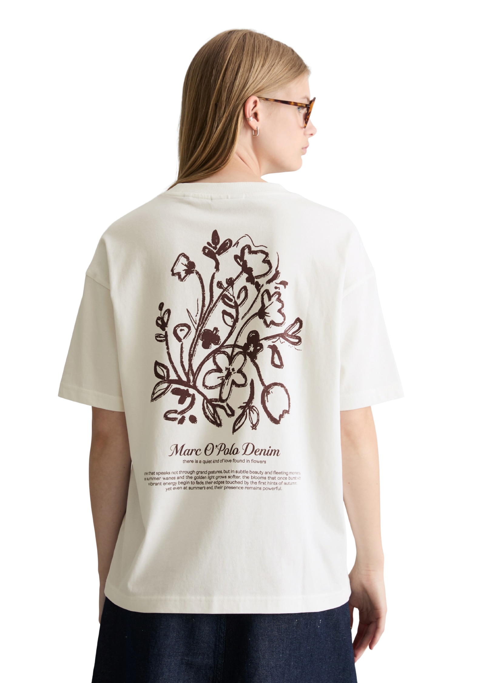 Marc O'Polo DENIM T-Shirt Logo-T-Shirt relaxed aus Organic Cotton