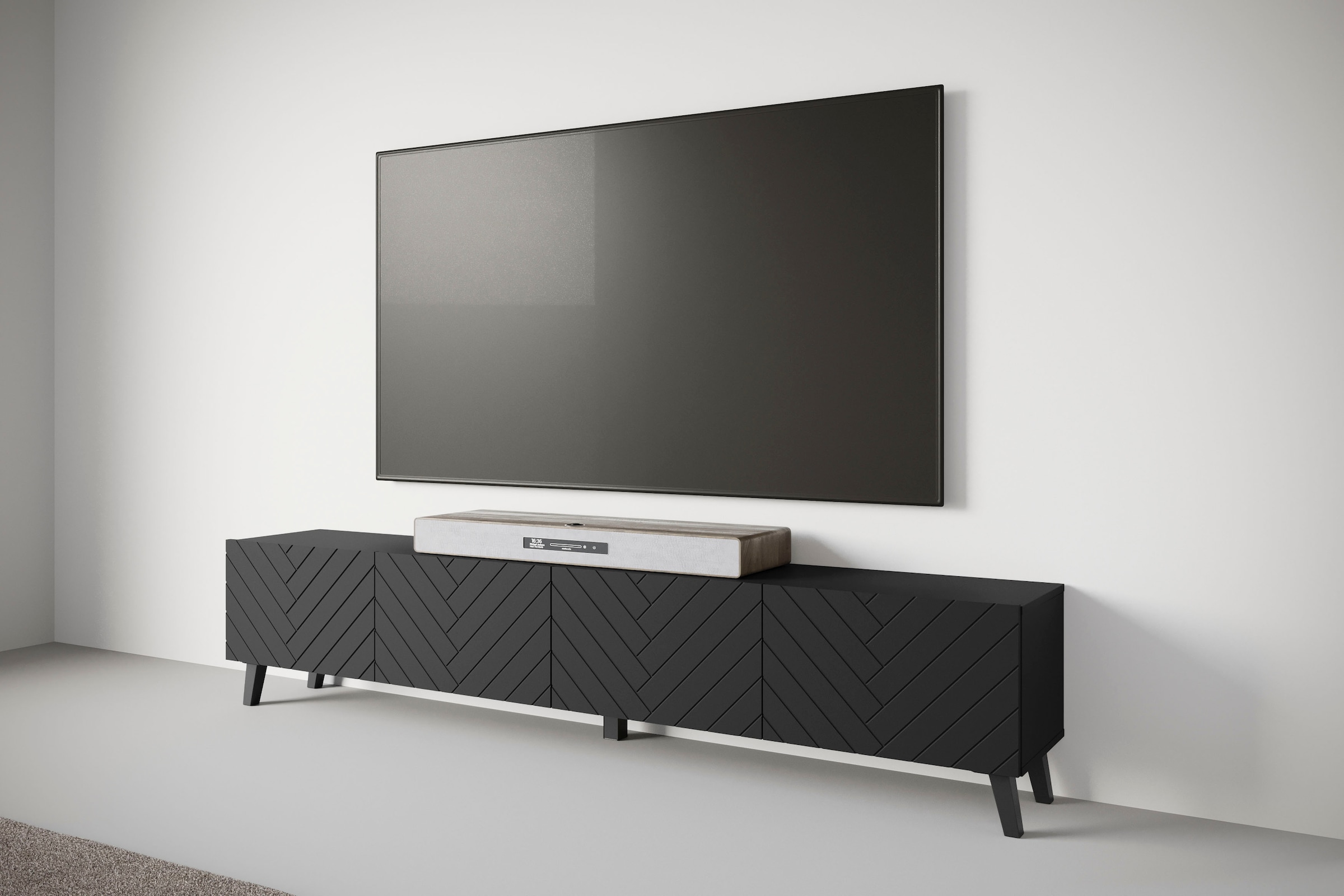 INOSIGN Lowboard »PHUKET«, TV-Board mit Strukturfront, Breite ca. 190 cm
