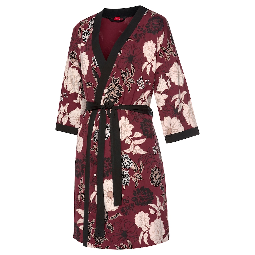 s.Oliver Kimono, mit Blumen-Dessin