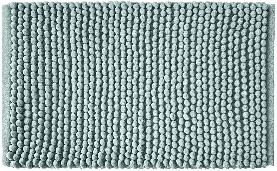 Linea Due Badematte »Punto Uno, Badvorleger, Badezimmer Teppich,« Höhe 18 mm rutschhemmend beschichtet fußbodenheizungsgeeignet | schnell trocknend moderner Badvorleger mit Knötchen-Struktur