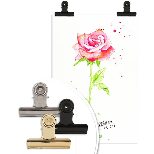 Wall-Art Poster »Rose«, Blumen, (1 St.), Poster, Wandbild, Bild, Wandposter  kaufen