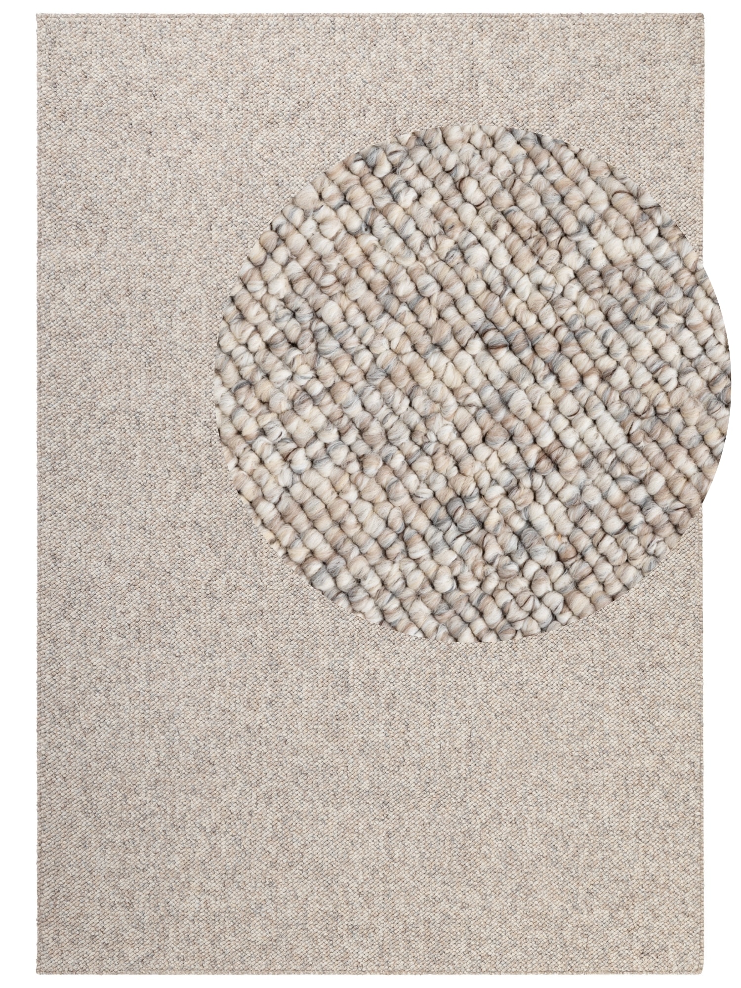 ELLE DECORATION Teppich »Rocco«, rechteckig, 10 mm Höhe, Läufer, waschbar, Wohnzimmer, Esszimmer, Woll-Optik