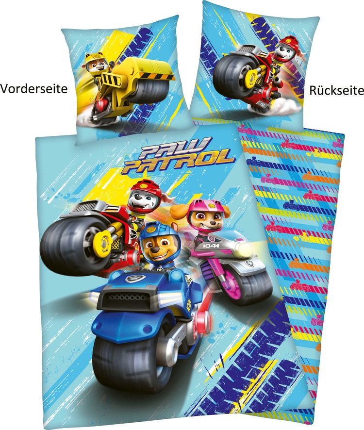 Kinderbettwäsche »Paw Patrol«, (2 tlg.), mit tollem Motiv