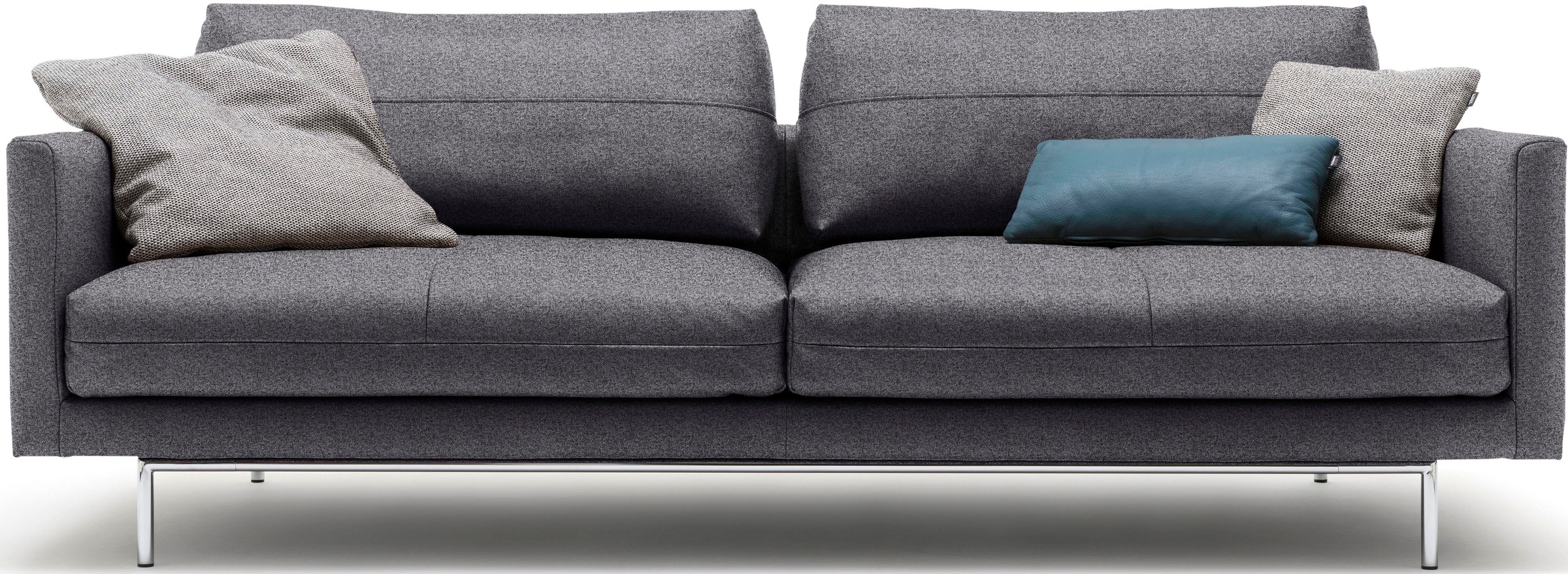 Creation BY ROLF BENZ 3-Sitzer »CR.414, Designsofa, edles Sofa, Loungesofa, Ledersofa, klares Design«, aus Leder oder Chenille, erstklassiger Sitzkomfort, legere Polsterung