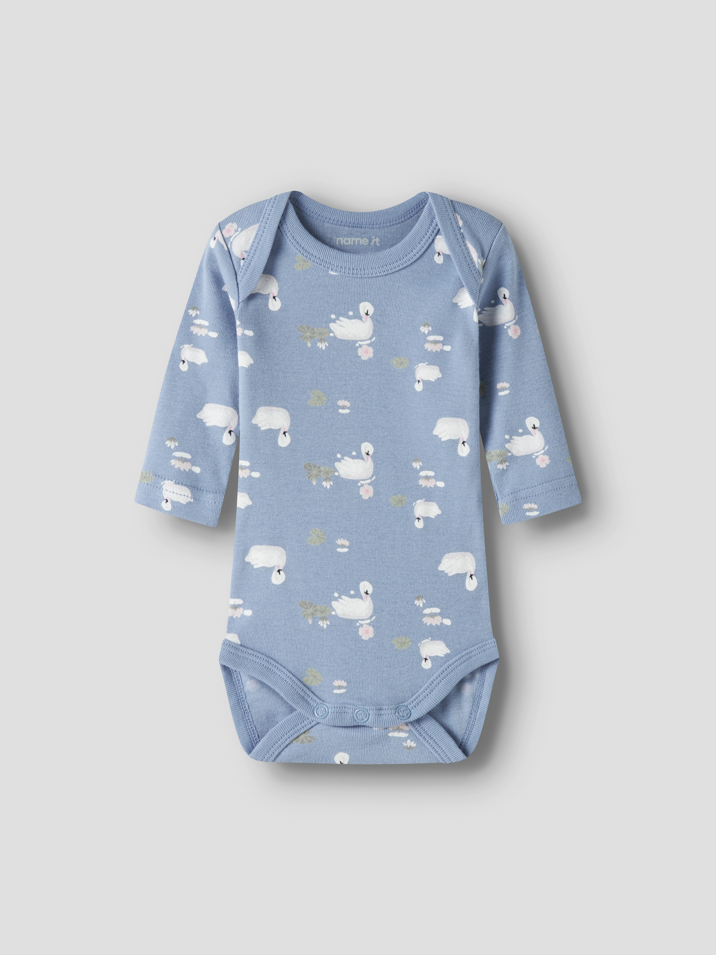 Name It Langarmbody »NBFBODY 3P LS SWAN NOOS« Packung, 3 tlg.