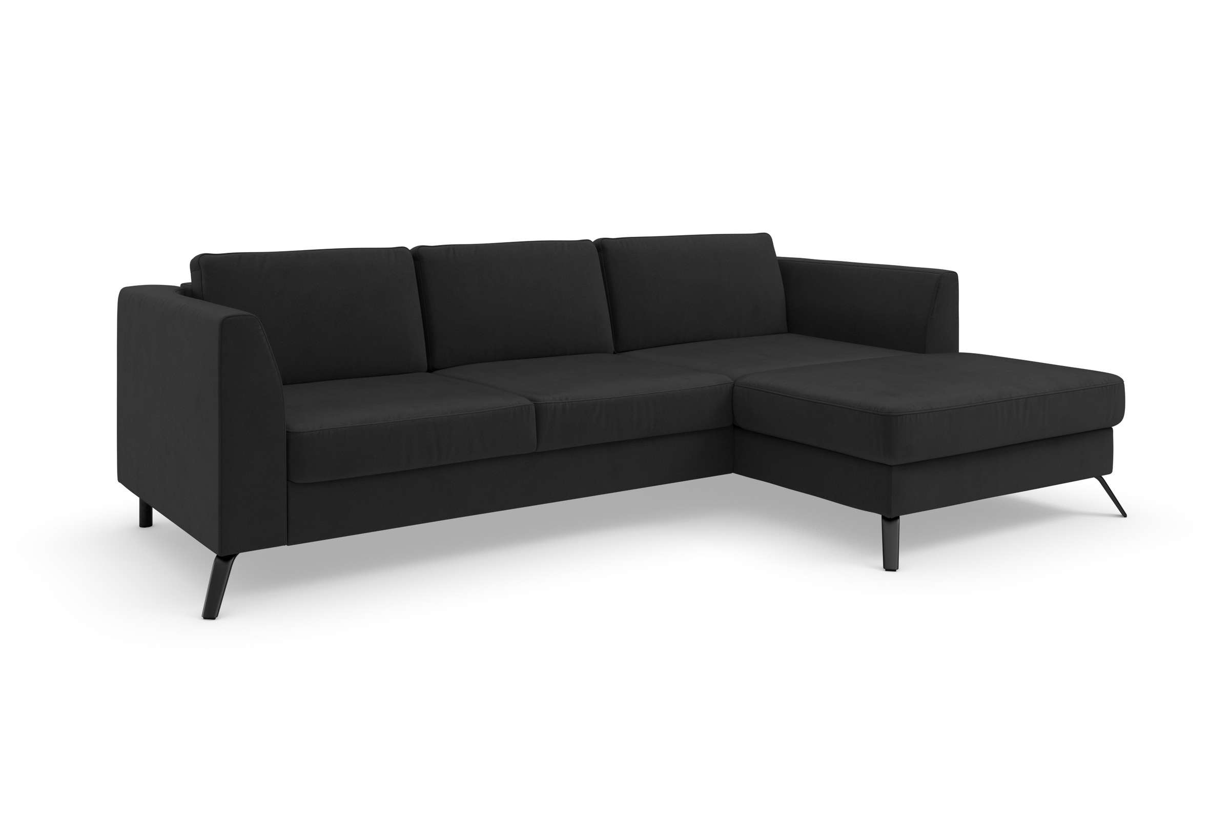 sit&more Ecksofa »Olsen L-Form«, inklusive Sitztiefenverstellung, wahlweise mit Bettfunktion, 15cm hoch