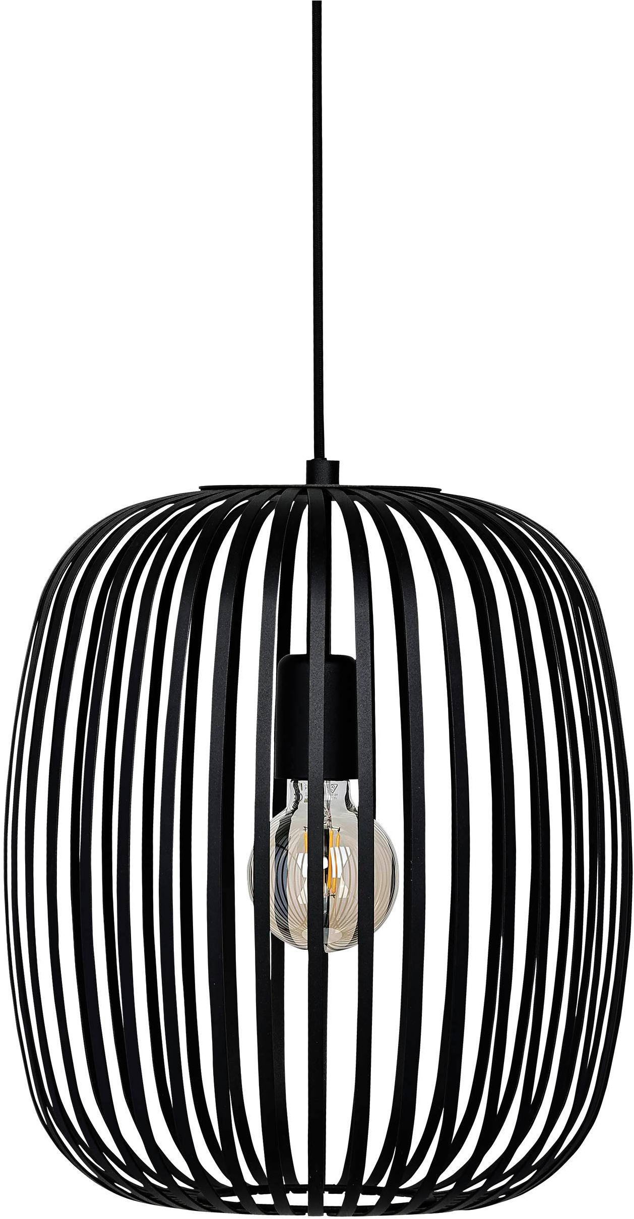 EGLO Pendelleuchte »Hängeleuchte ROMAZZINA, exkl. E27, Stahl in schwarz, Pendellampe«, 1 flammig, Leuchtmittel E27 | ohne Leuchtmittel, Esszimmerlampe, 110x32,5 cm (HxD), 1-flammig, modern, minimalistisch