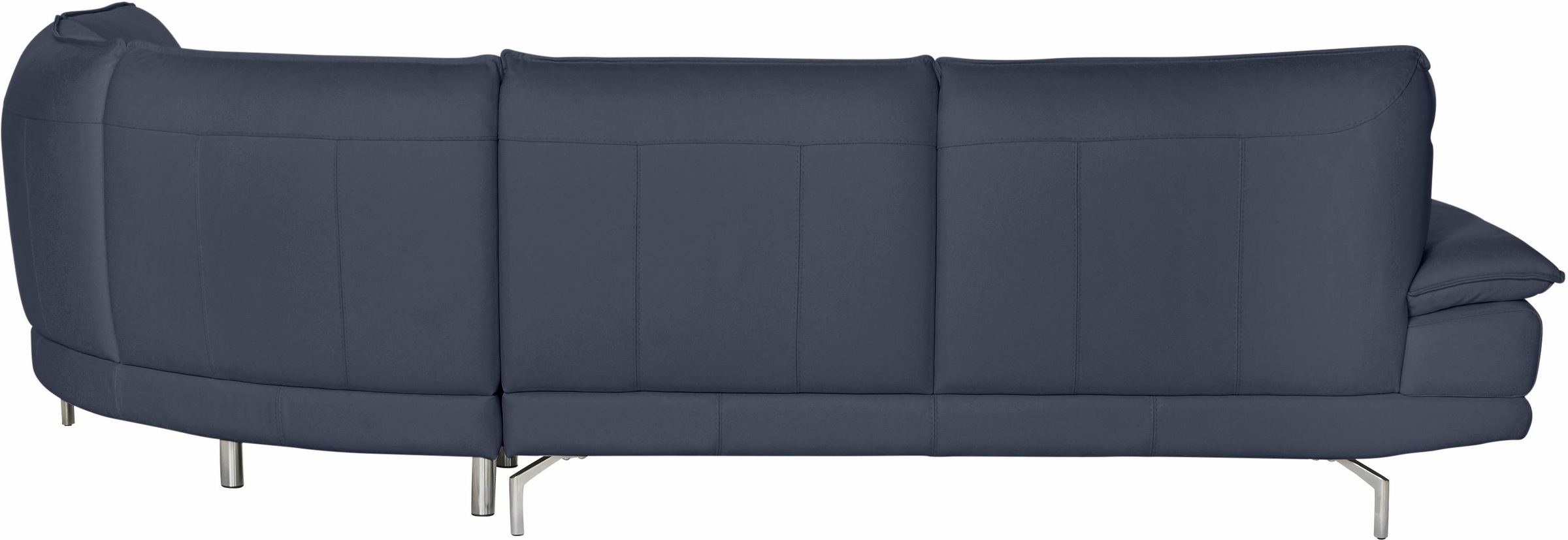 CALIA ITALIA Ecksofa »Dave, italienisches Designsofa L-Form, erstklassiger Sitzkomfort«, Ottomane wahlweise links oder rechts, in zwei tollen Lederqualitäten