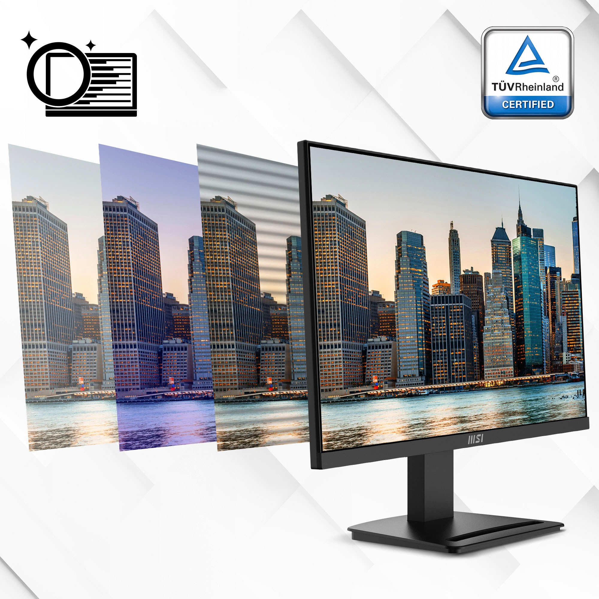 MSI LED-Monitor »PRO MP2412«, 60 cm/24 Zoll, 1920 x 1080 px, Full HD, 1 ms Reaktionszeit, 100 Hz