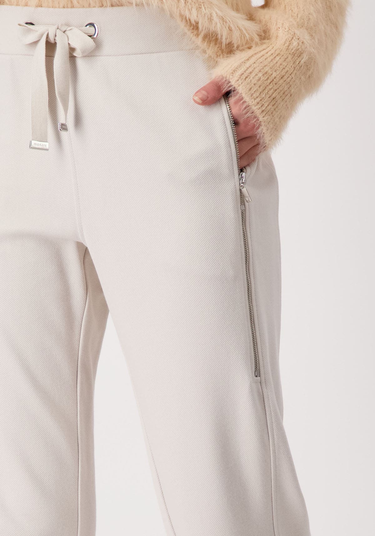 Monari Jogger Pants, mit Glitzersteinchen an der Seite
