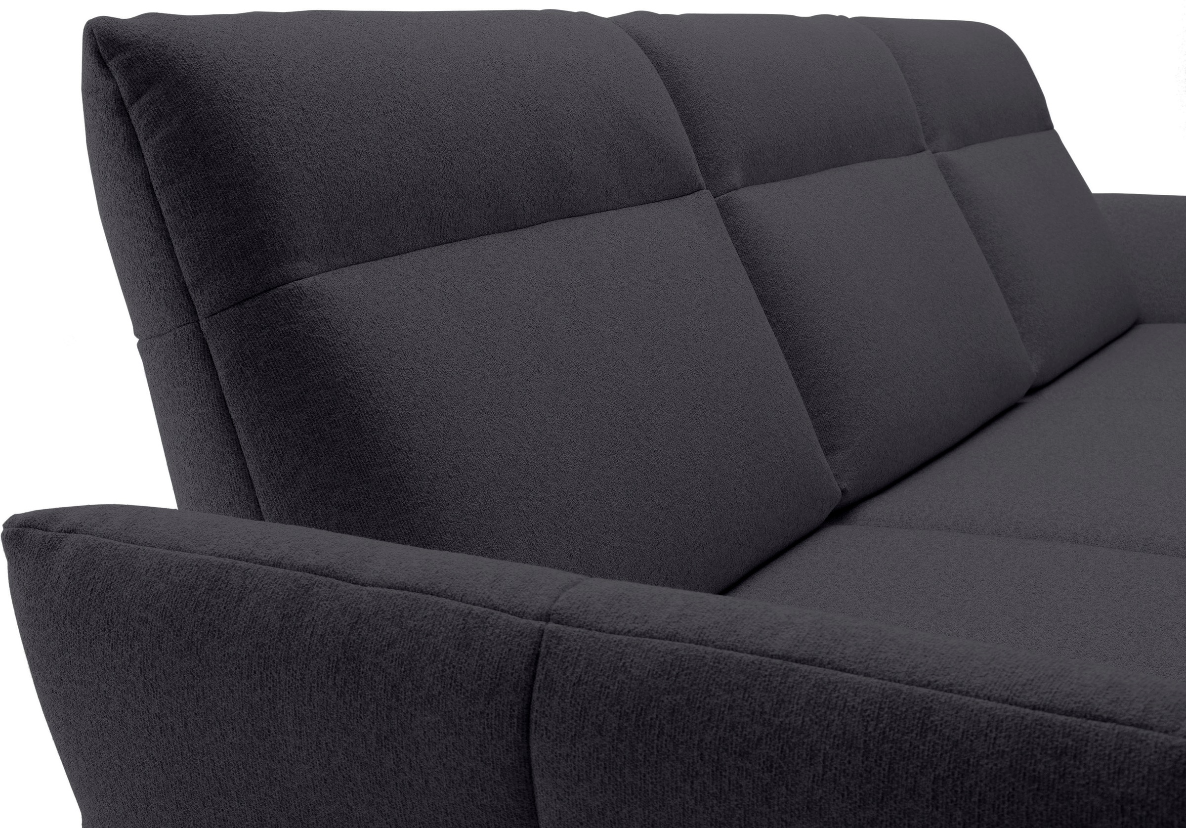 Creation BY ROLF BENZ Ecksofa »CR.460«, Sockel in Eiche, Winkelfüße in Umbragrau, Breite 318 cm