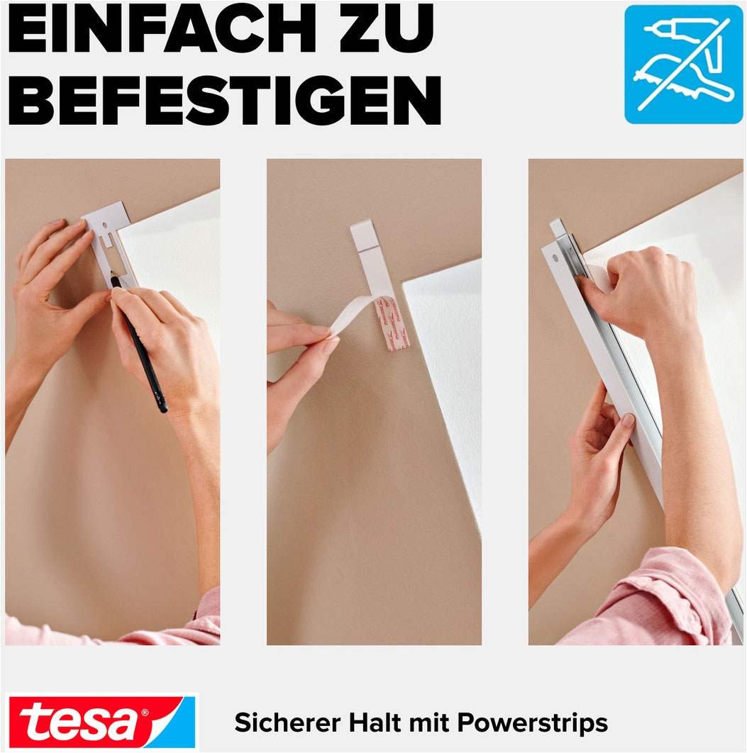tesa Insektenschutz-Fensterrahmen »Fliegengitter-Plissee für Dachfenster Premium« 1 Stk. tlg. Mückenschutz ohne Bohren