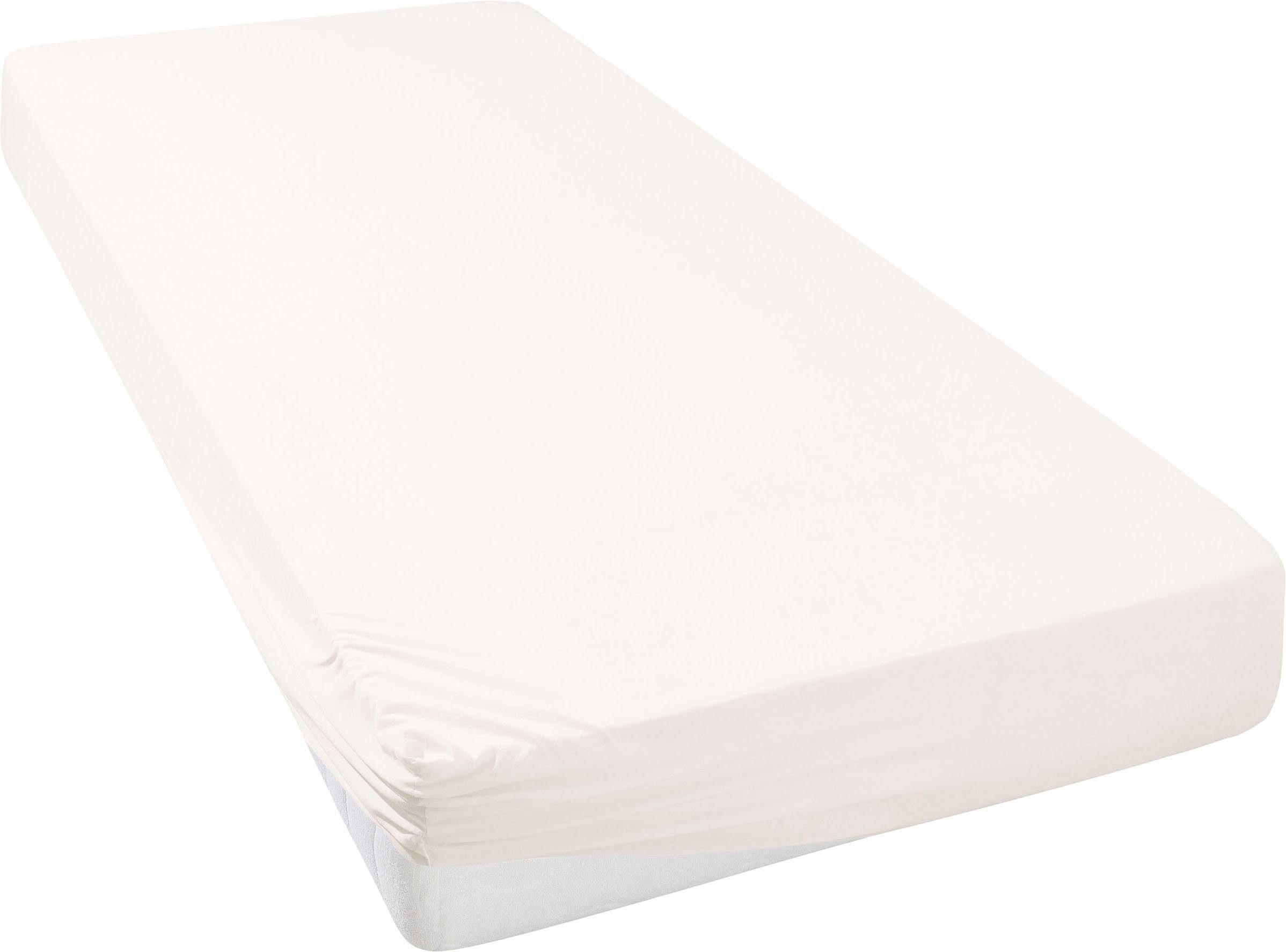Leonique Spannbettlaken »Malia in Gr. 90x200, 140x200 oder 180x200 cm«, aus günstig online kaufen