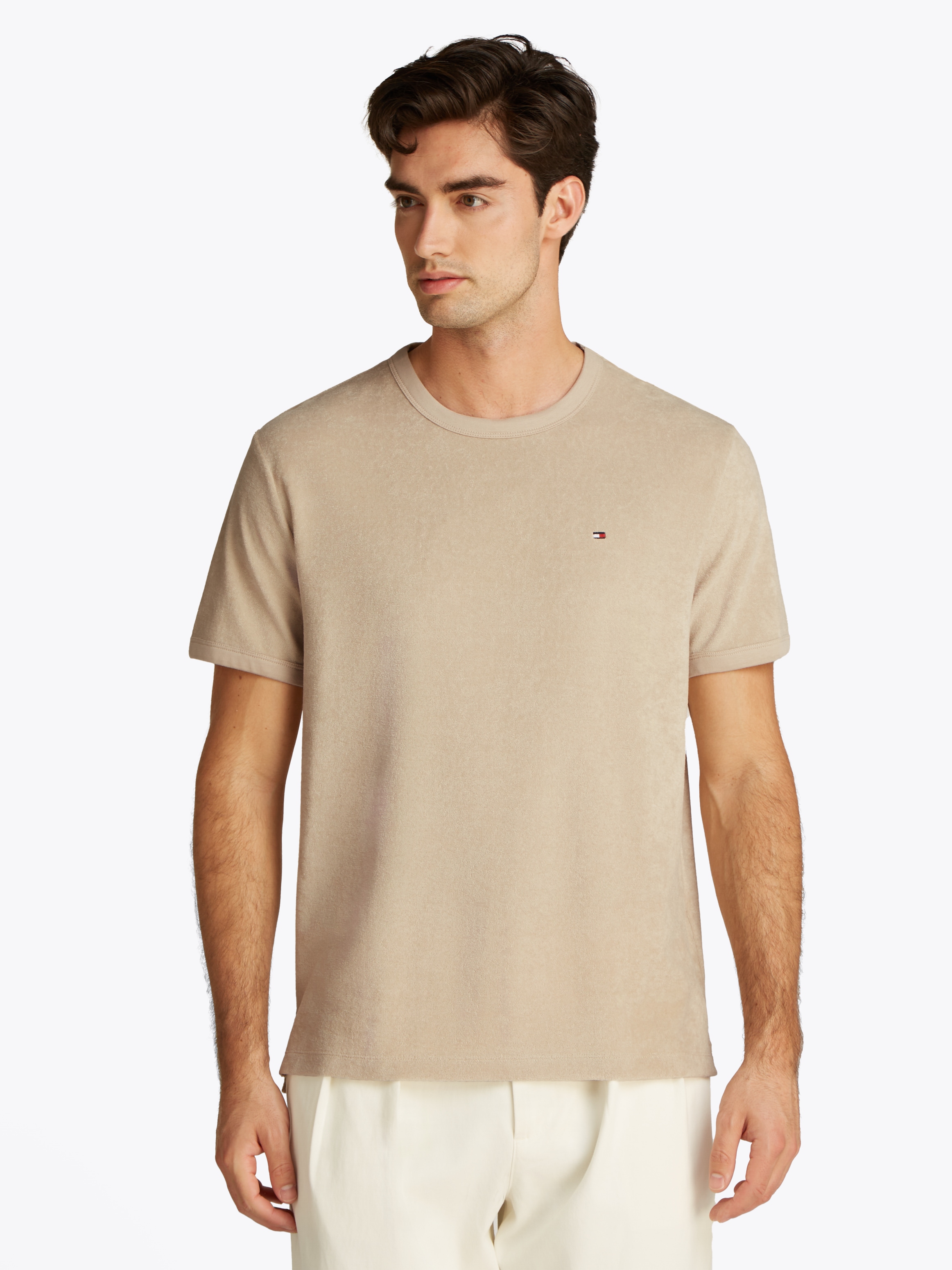 Tommy Hilfiger T-Shirt »TERRY TOWELLING TEE«, aus Frottee Samt