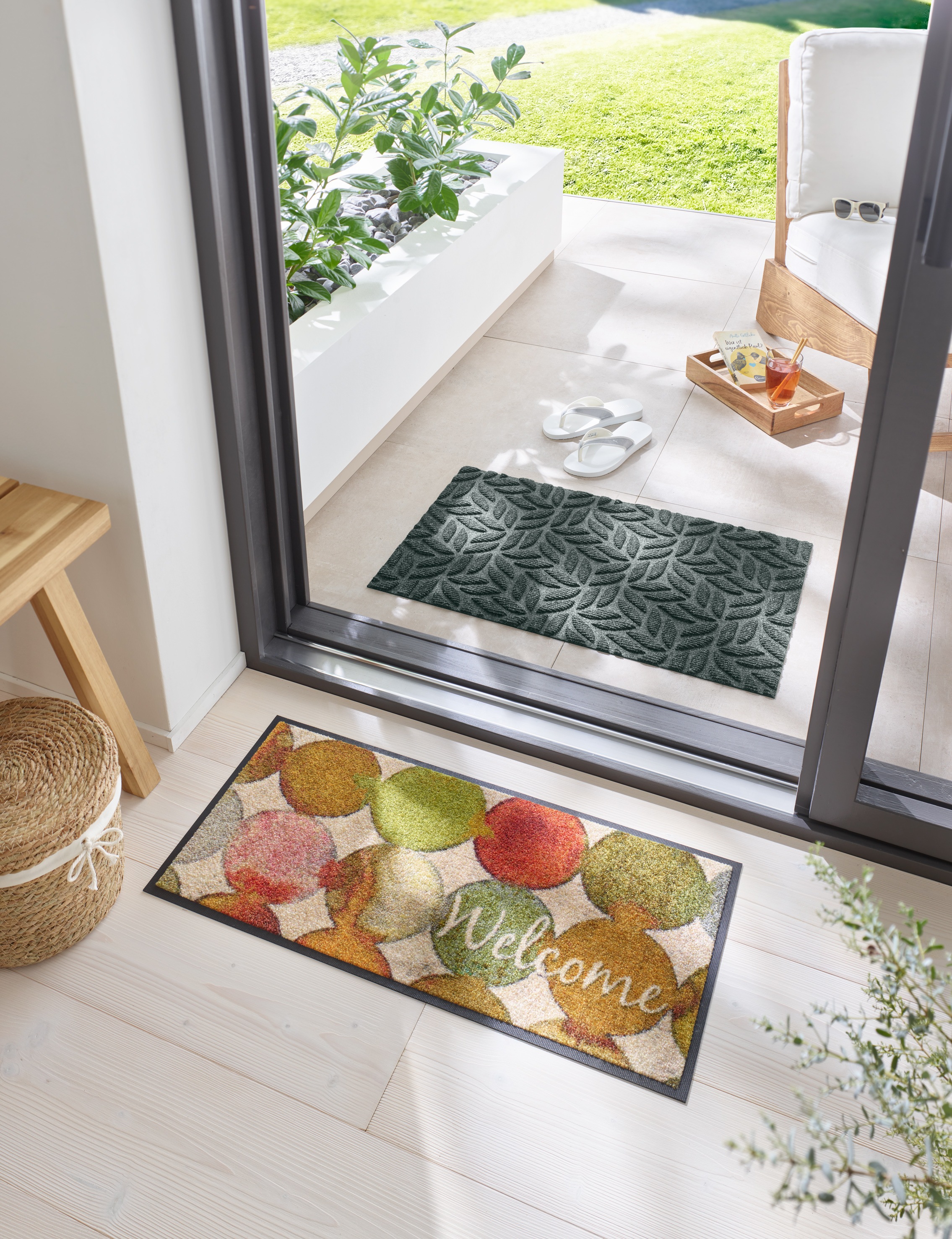 wash+dry by Kleen-Tex Fußmatte »und Läufer Charming Path« rechteckig 7 mm Höhe