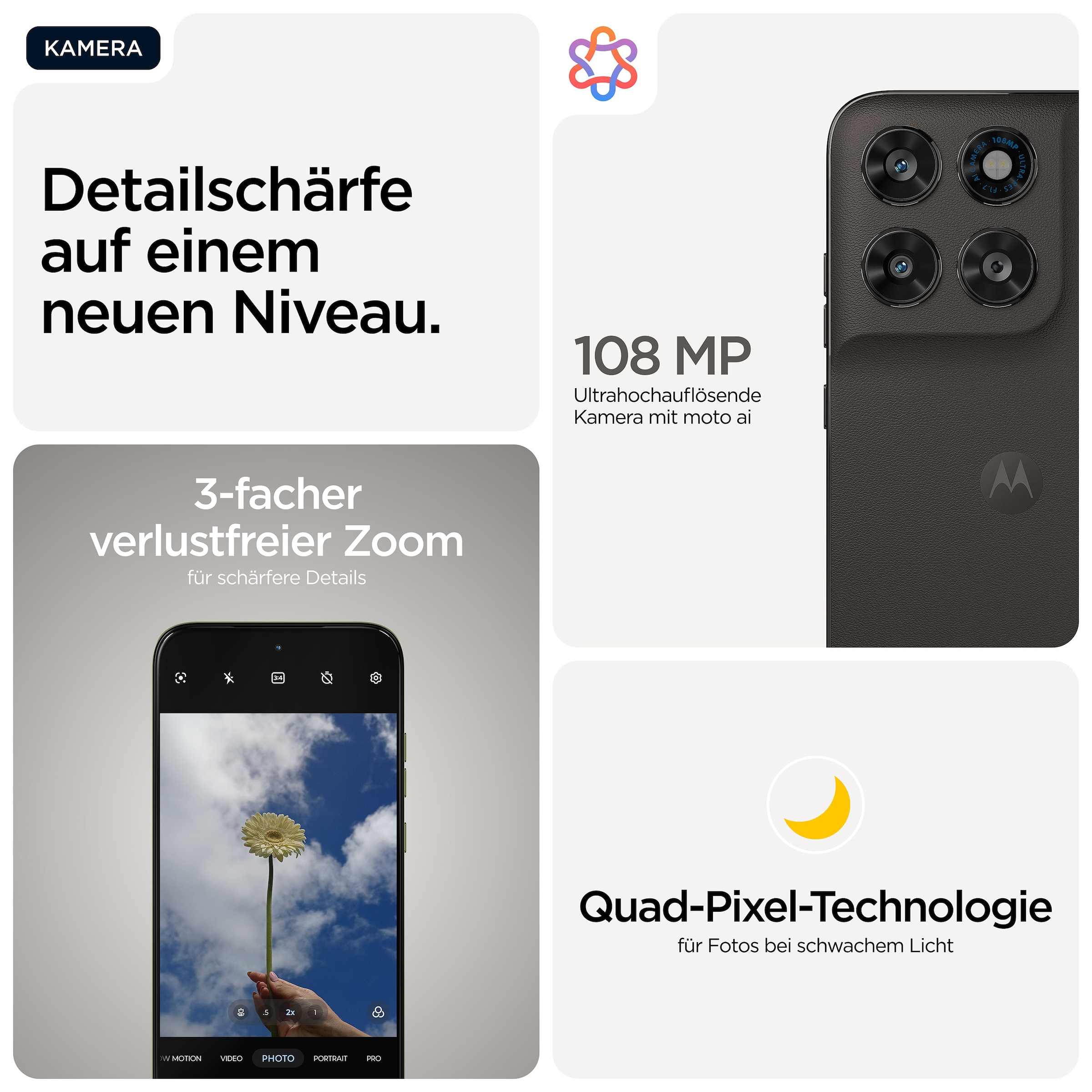 Motorola Smartphone »moto g77 256GB« PANTONE® Black Olive