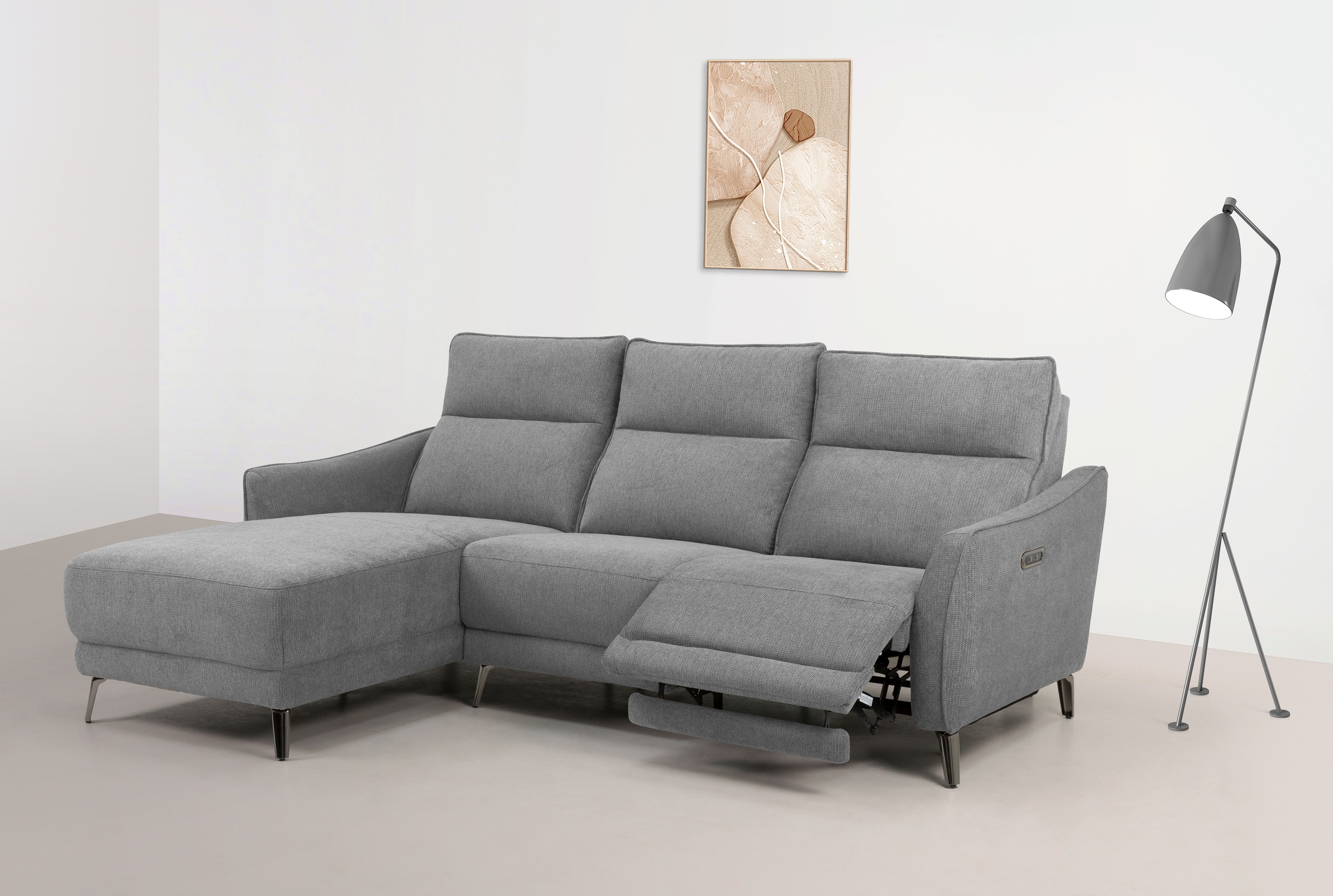 INOSIGN Ecksofa »TAYLER 3-Sitzer, L-Form (Breite 239cm), elektr. Relaxfunkt günstig online kaufen