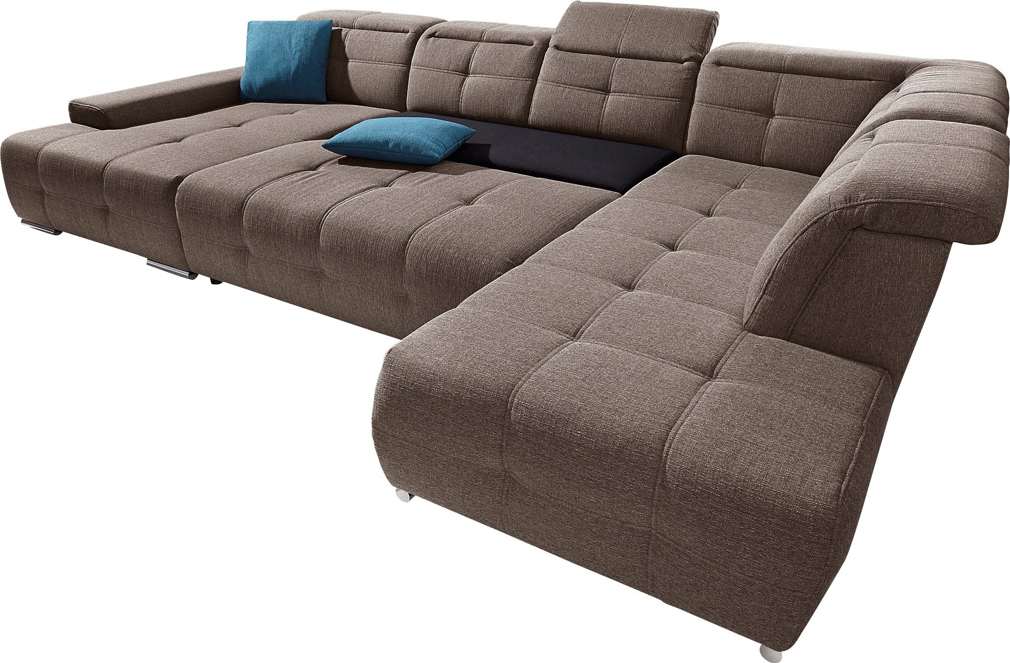 sit&more Wohnlandschaft »Mistral U-Form«, wahlweise mit Bettfunktion, inklusive Kopfteilverstellung