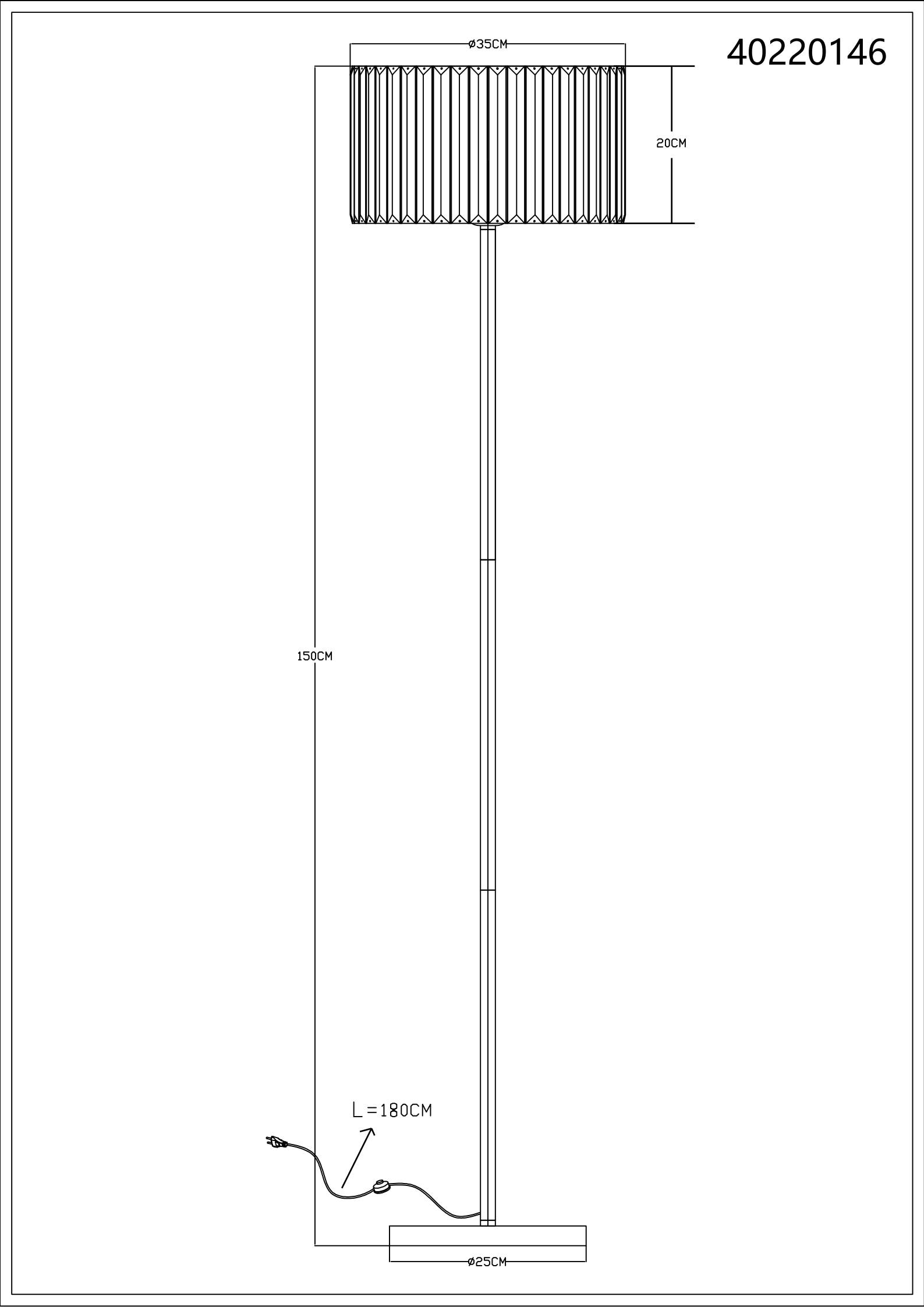 NOWA LED Stehlampe »RUN«, 1 flammig, Leuchtmittel E27 | ohne Leuchtmittel