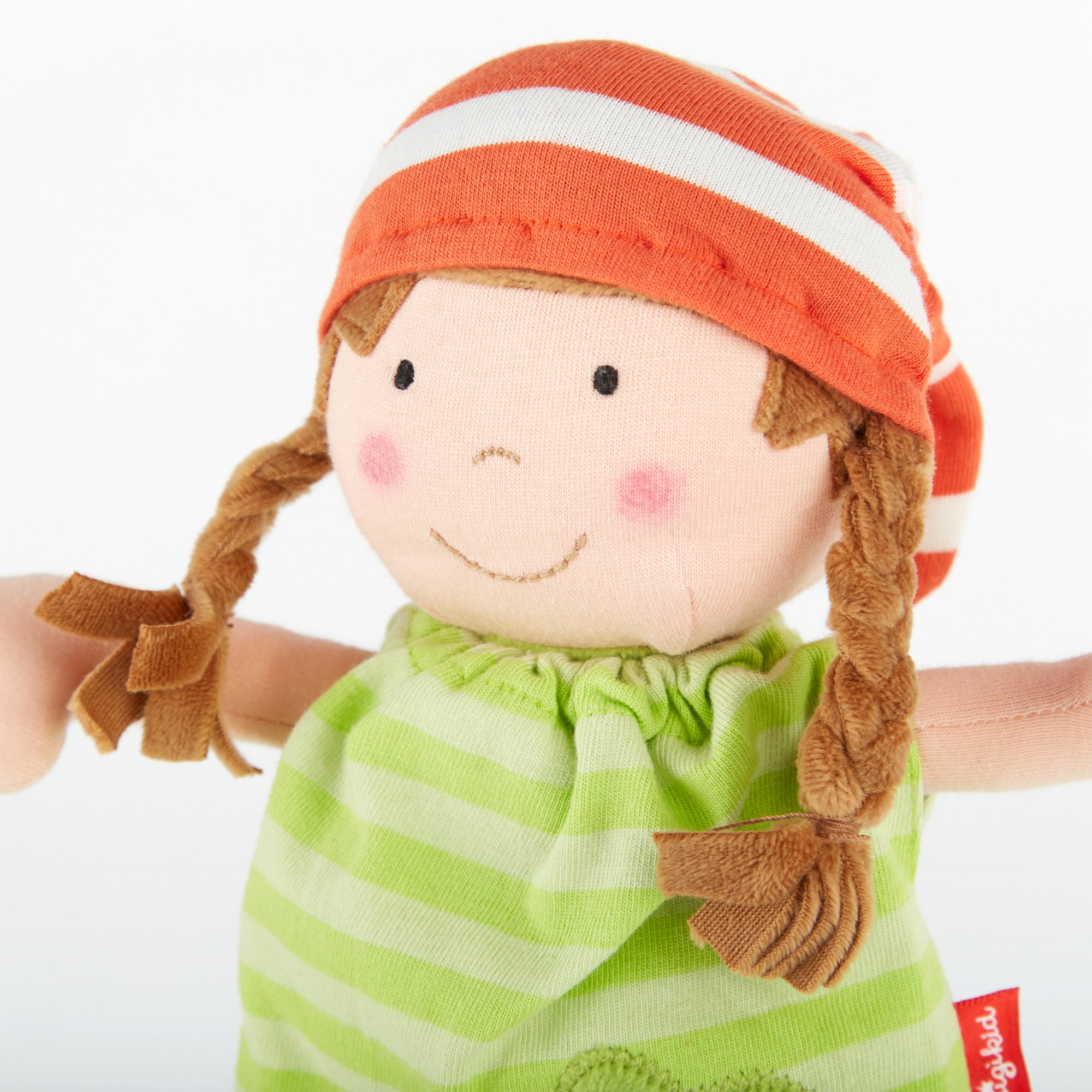 Sigikid Stoffpuppe »Brenda Bilipup, grün«, mit braunen Haaren