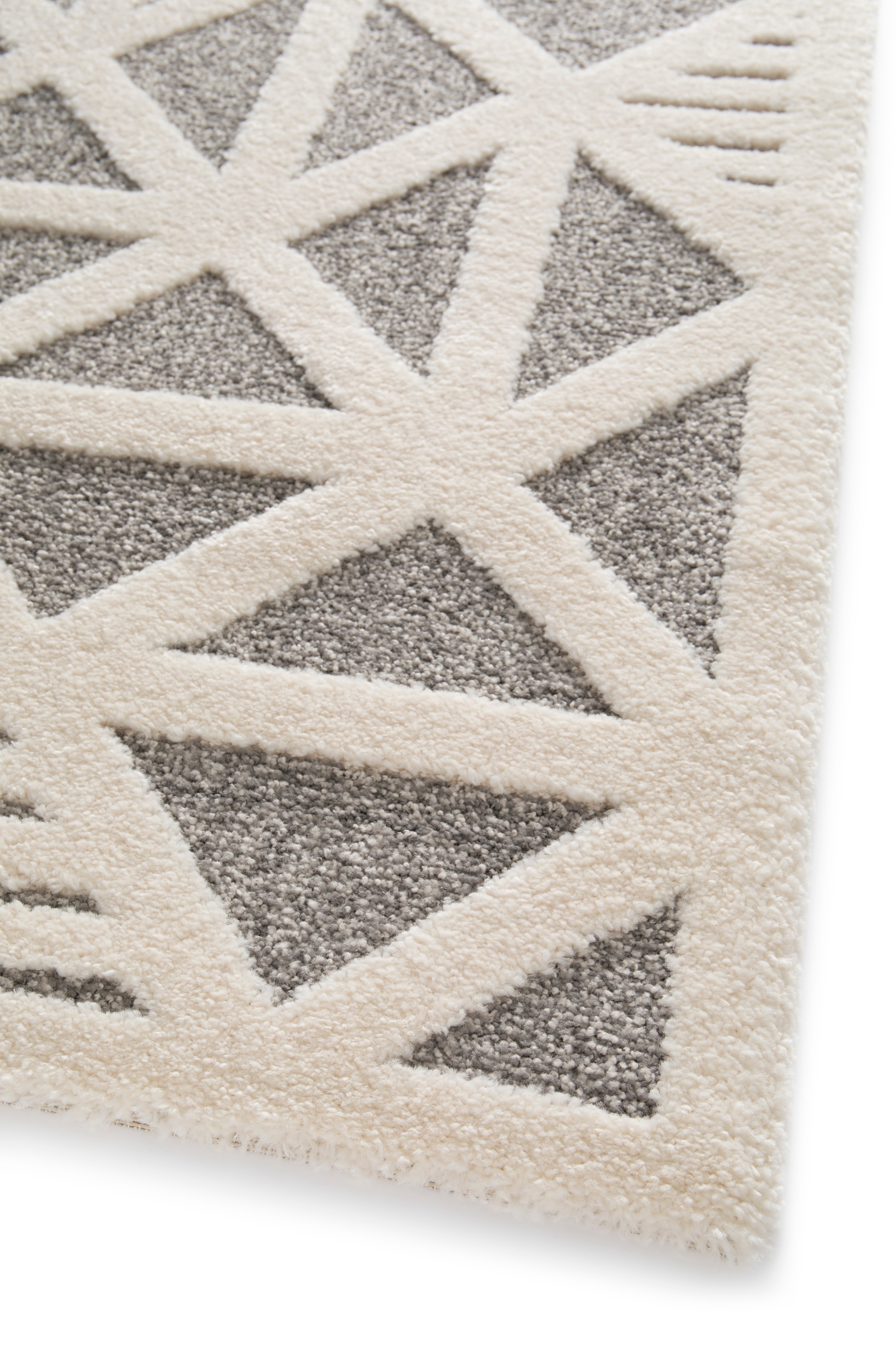 Primaflor-Ideen in Textil Teppich »COSMO Geo, Made in Belgium« rechteckig 14 mm Höhe modernes Design, Hoch-Tief Effekt, weicher Flor