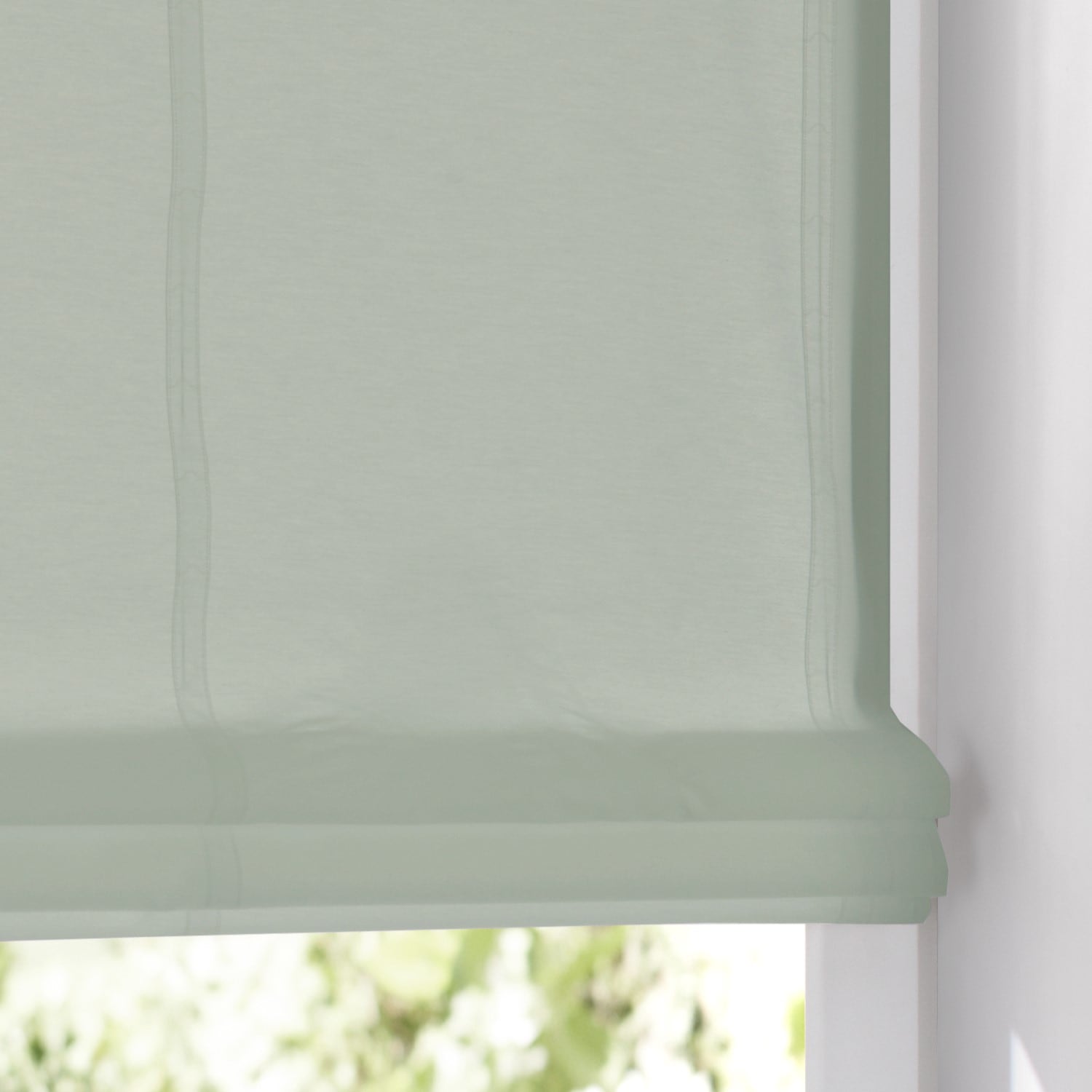 Kutti Raffrollo »Kessy Biese« mit Hakenaufhängung ohne Bohren halbtransparent, Baumwolle, Polyester, Hakenaufhängung